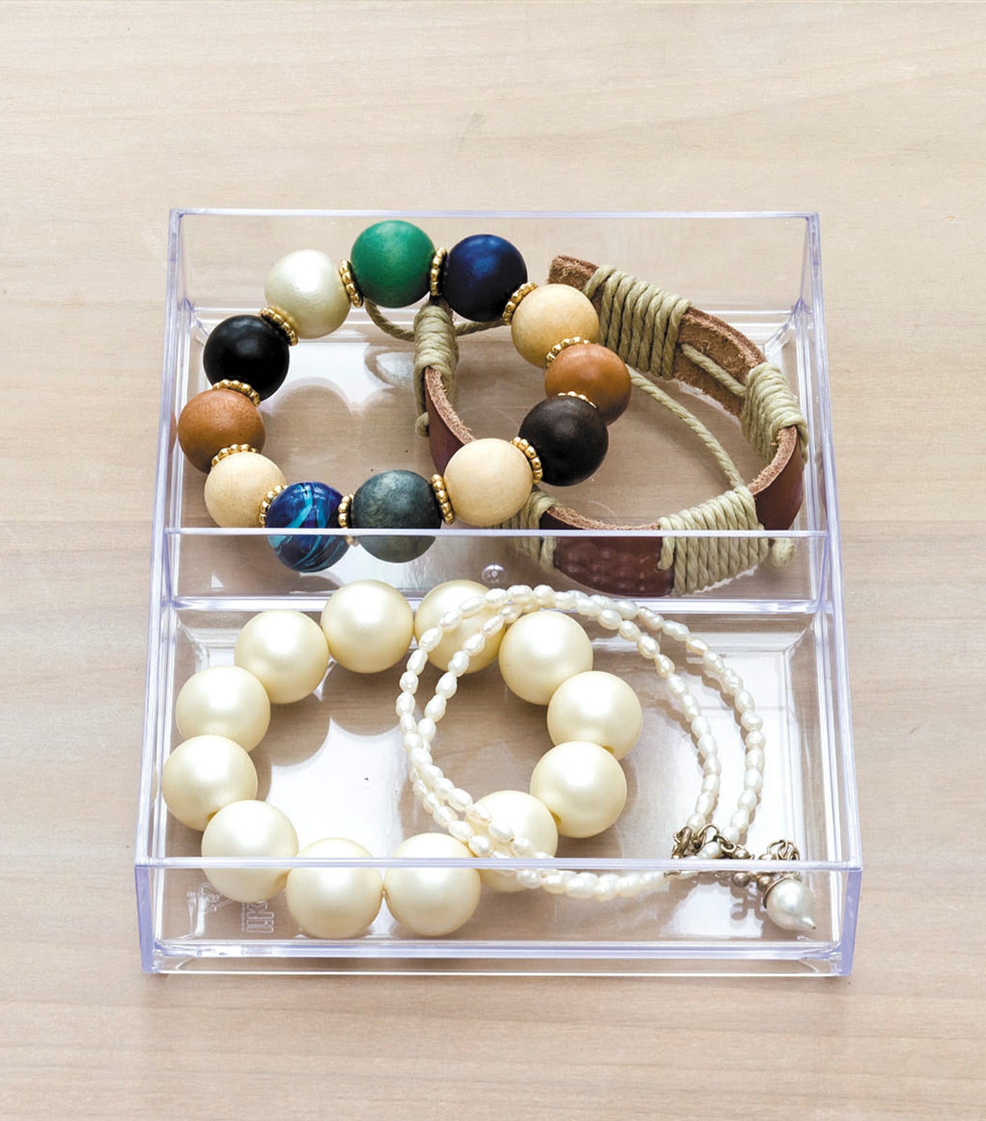 MakeRoom Mix System Tray 2 Dividers Clear 