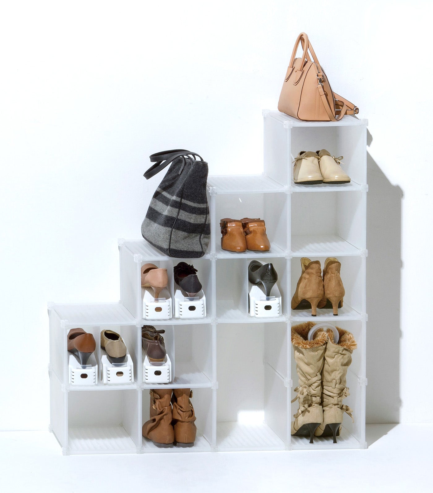 MakeRoom Shoe/Accessory Grid 6-Section White