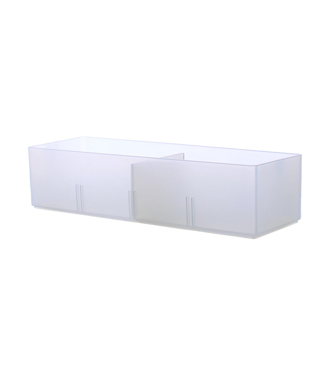 Desk Storage Box with Insert Small Clear