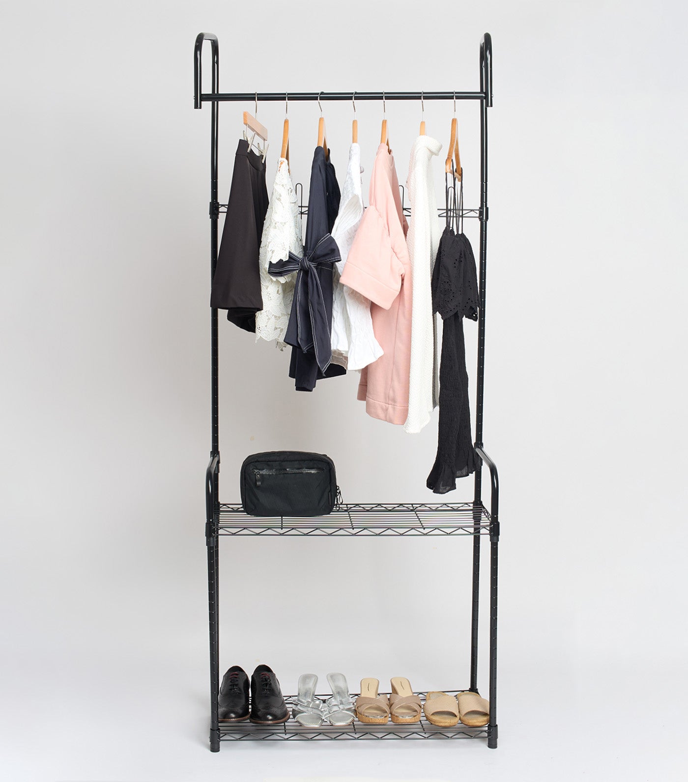 Entryway Garment Rack Black