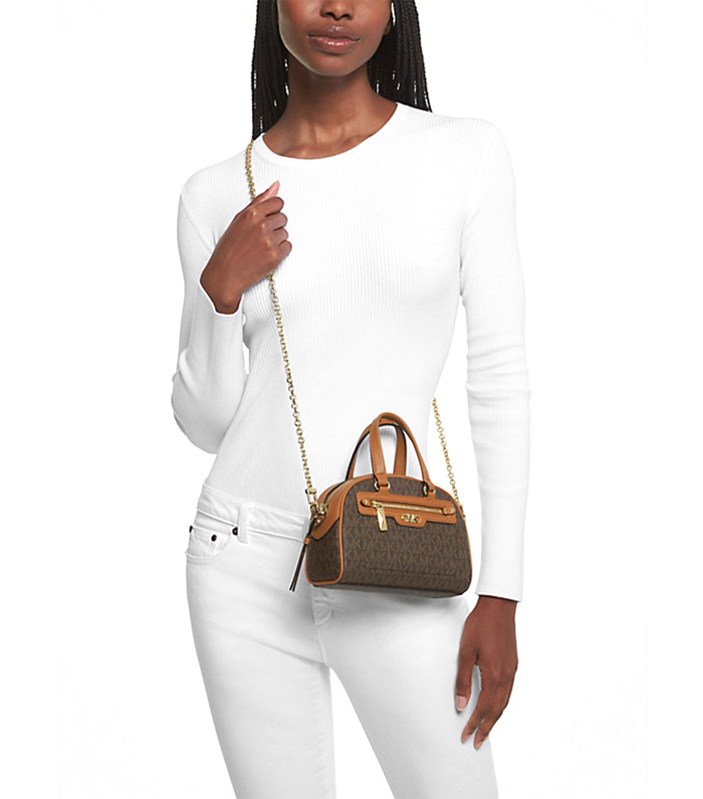 Williamsburg Extra-Small Logo Crossbody Bag Brown/Acorn