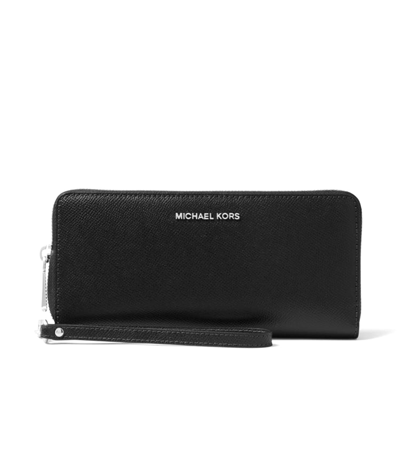 Saffiano Leather Continental Wallet Black