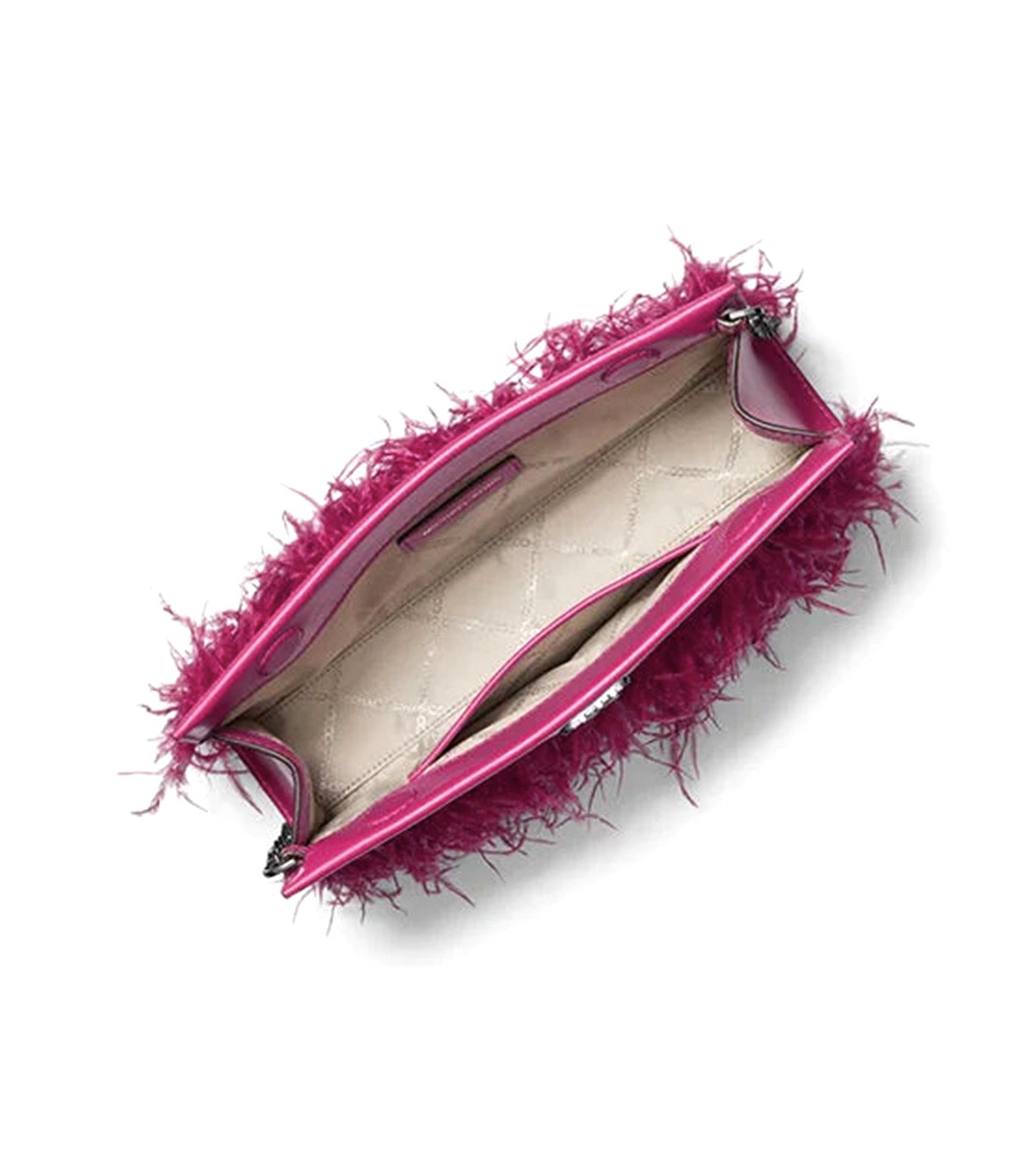 Tabitha Large Feather Embellished Clutch
