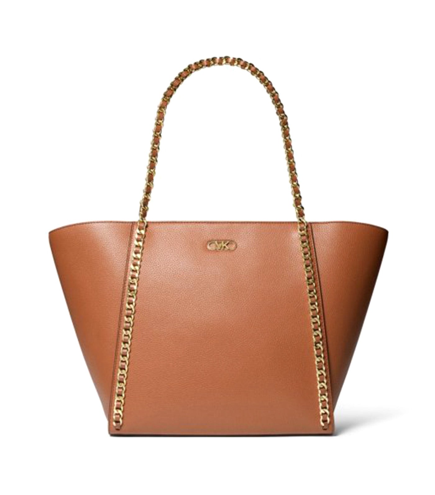 Westley Large Pebbled Leather Chain-Link Tote