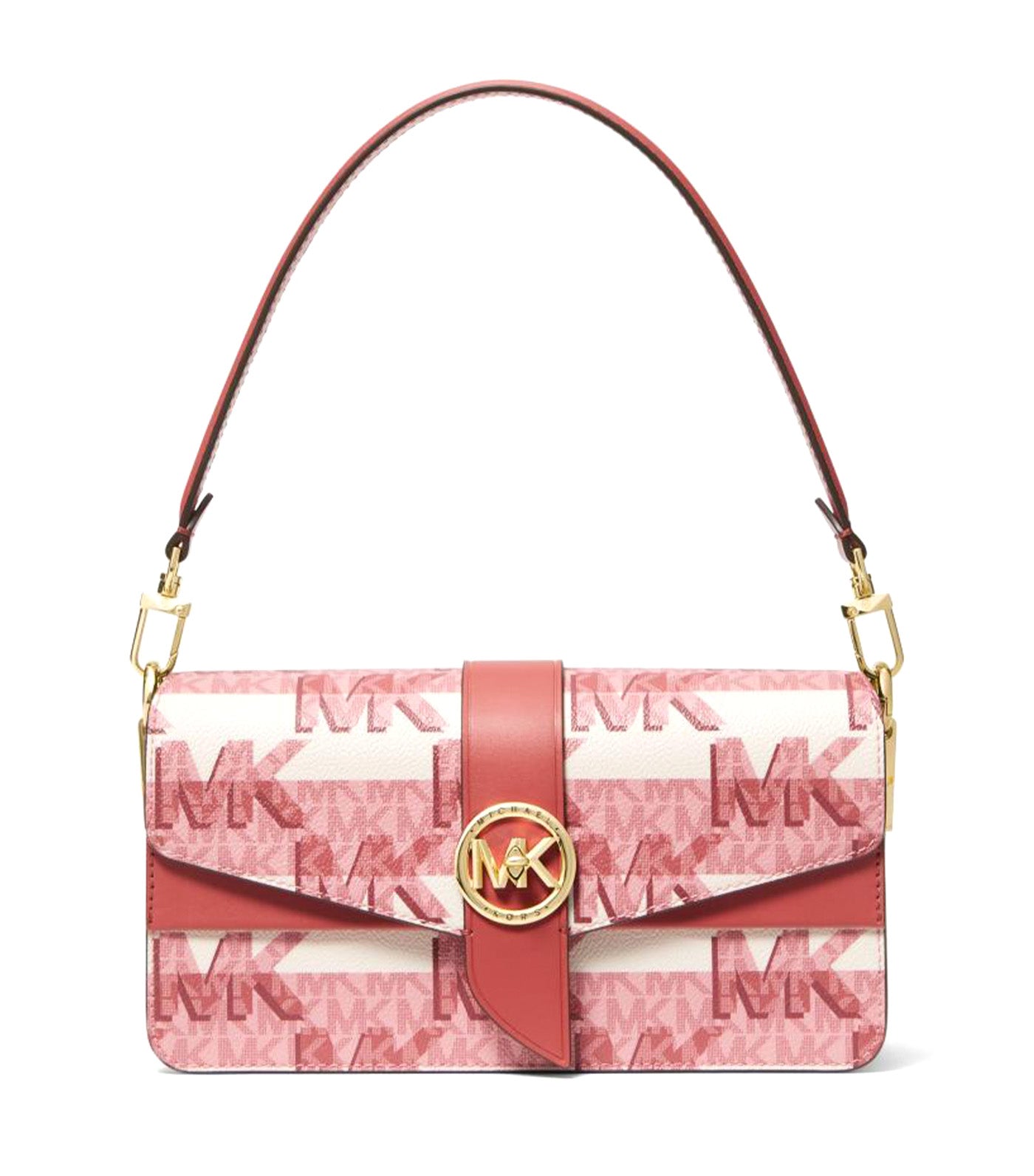 Greenwich Medium Logo Shoulder Bag Orange