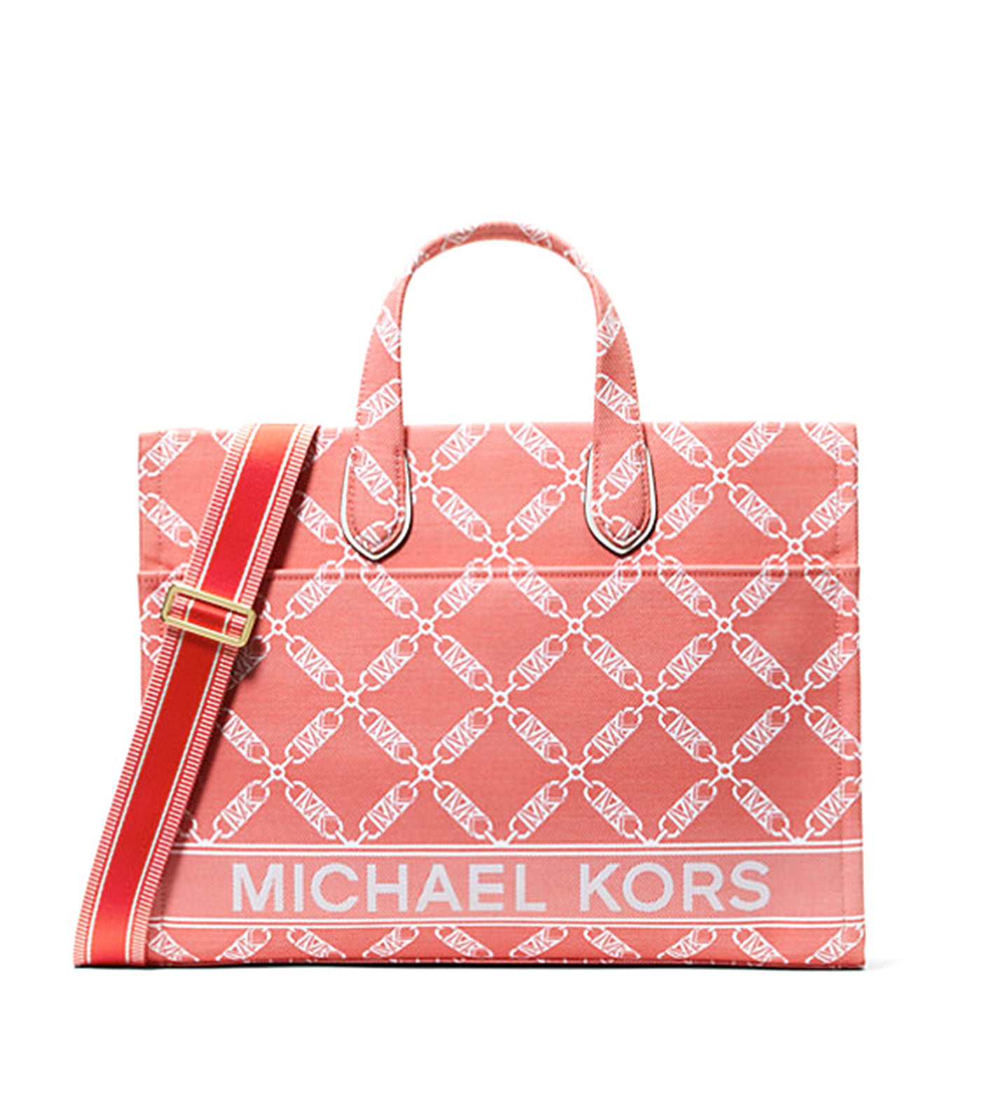 Gigi Large Empire Logo Jacquard Tote Bag