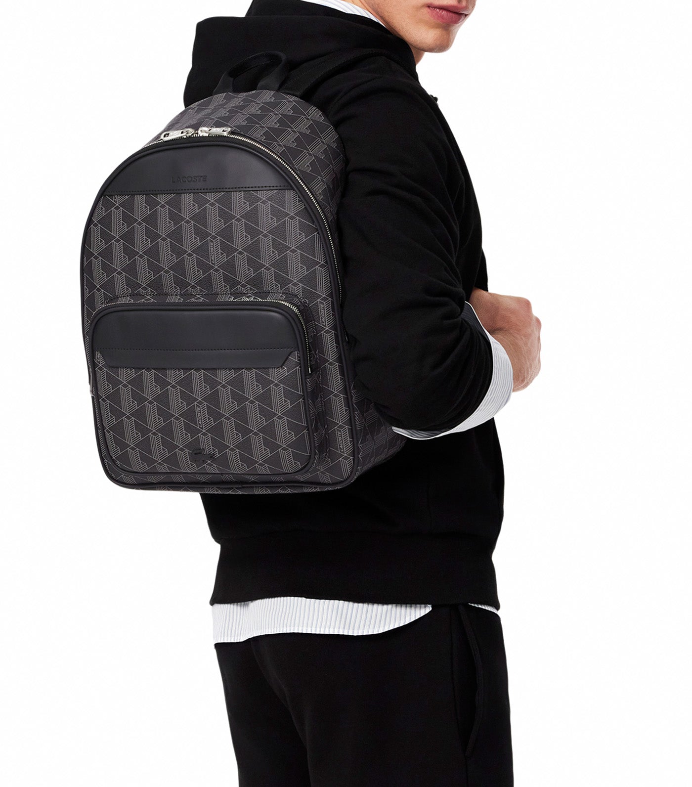 The Blend Backpack Monogram Noir Gris