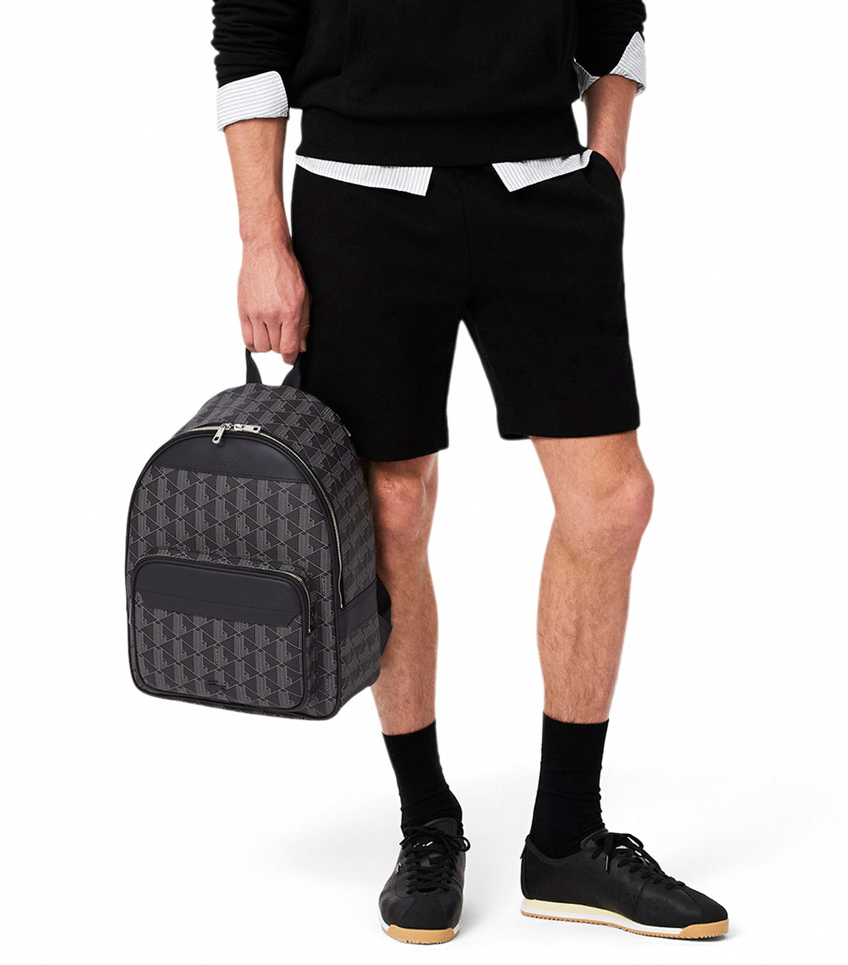 The Blend Backpack Monogram Noir Gris