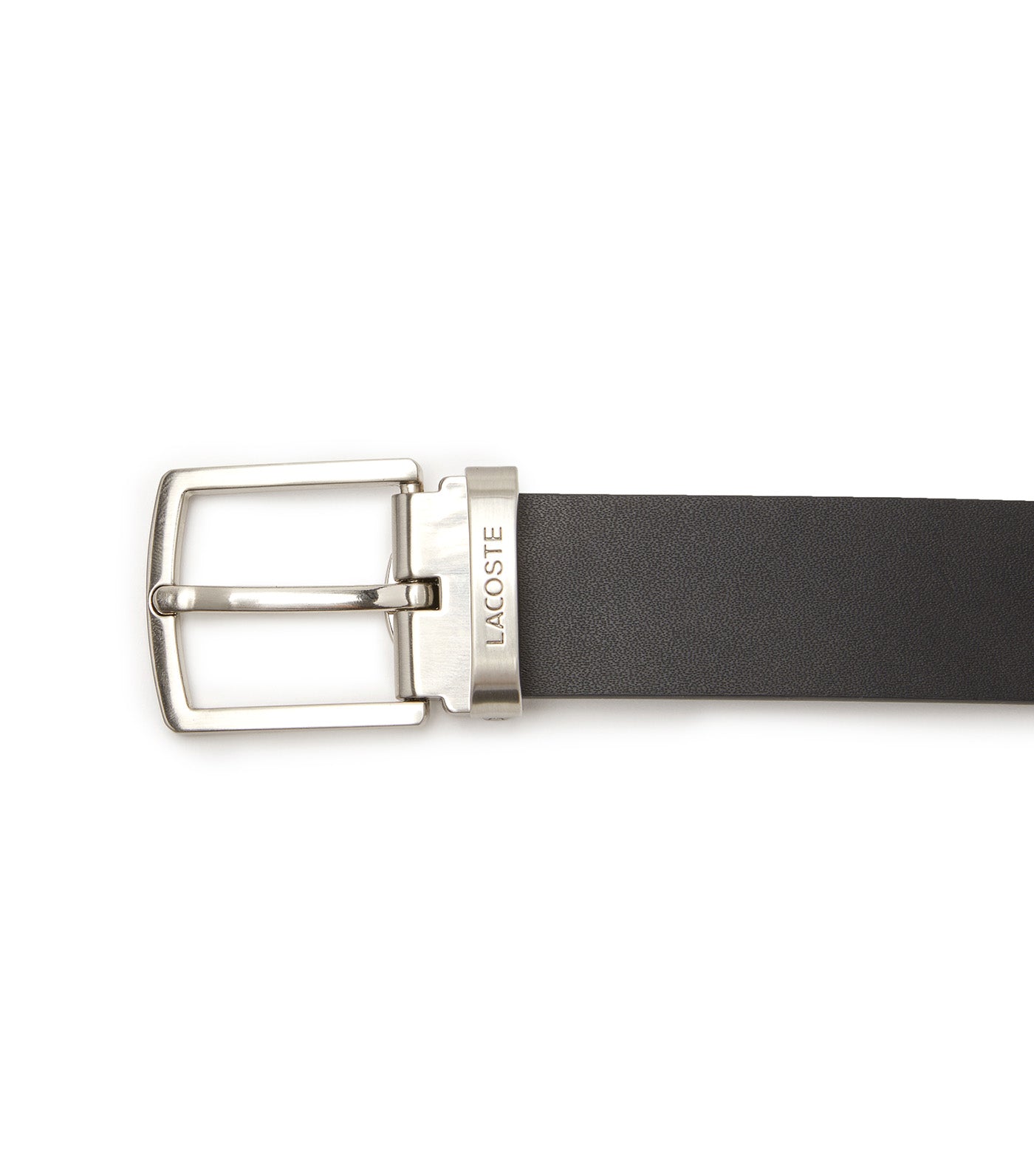 Smooth Leather Belt and 2 Buckle Gift Set Noir Marron