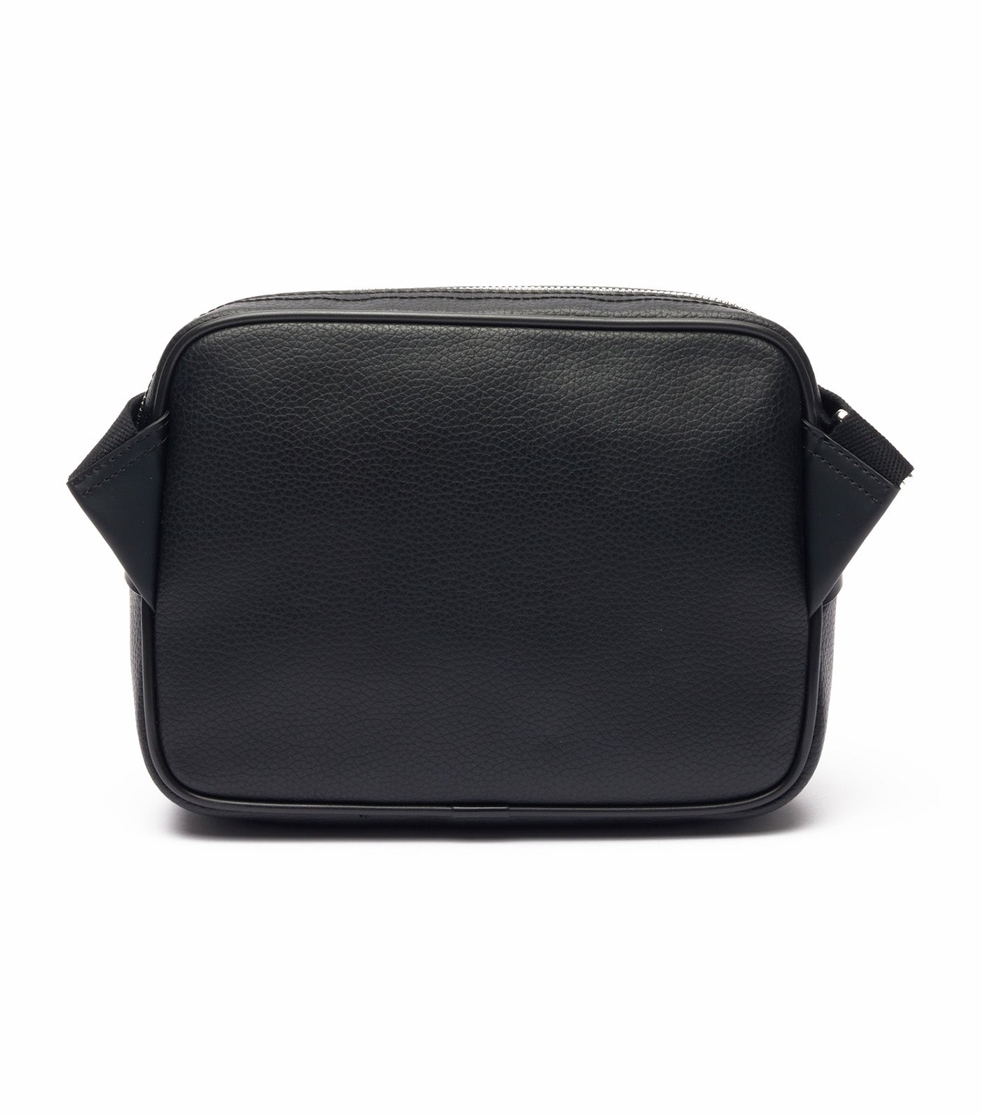 Angy Grain Leather Reporter Bag Noir
