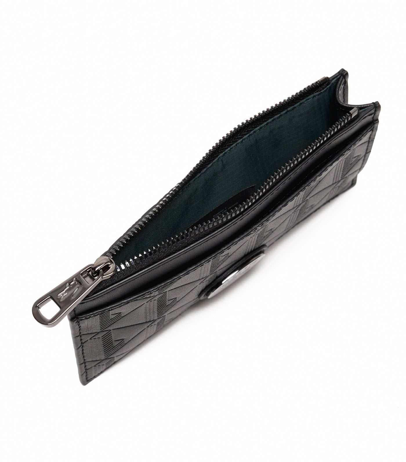 Nomogramme Zipped Leather Card Holder Noir