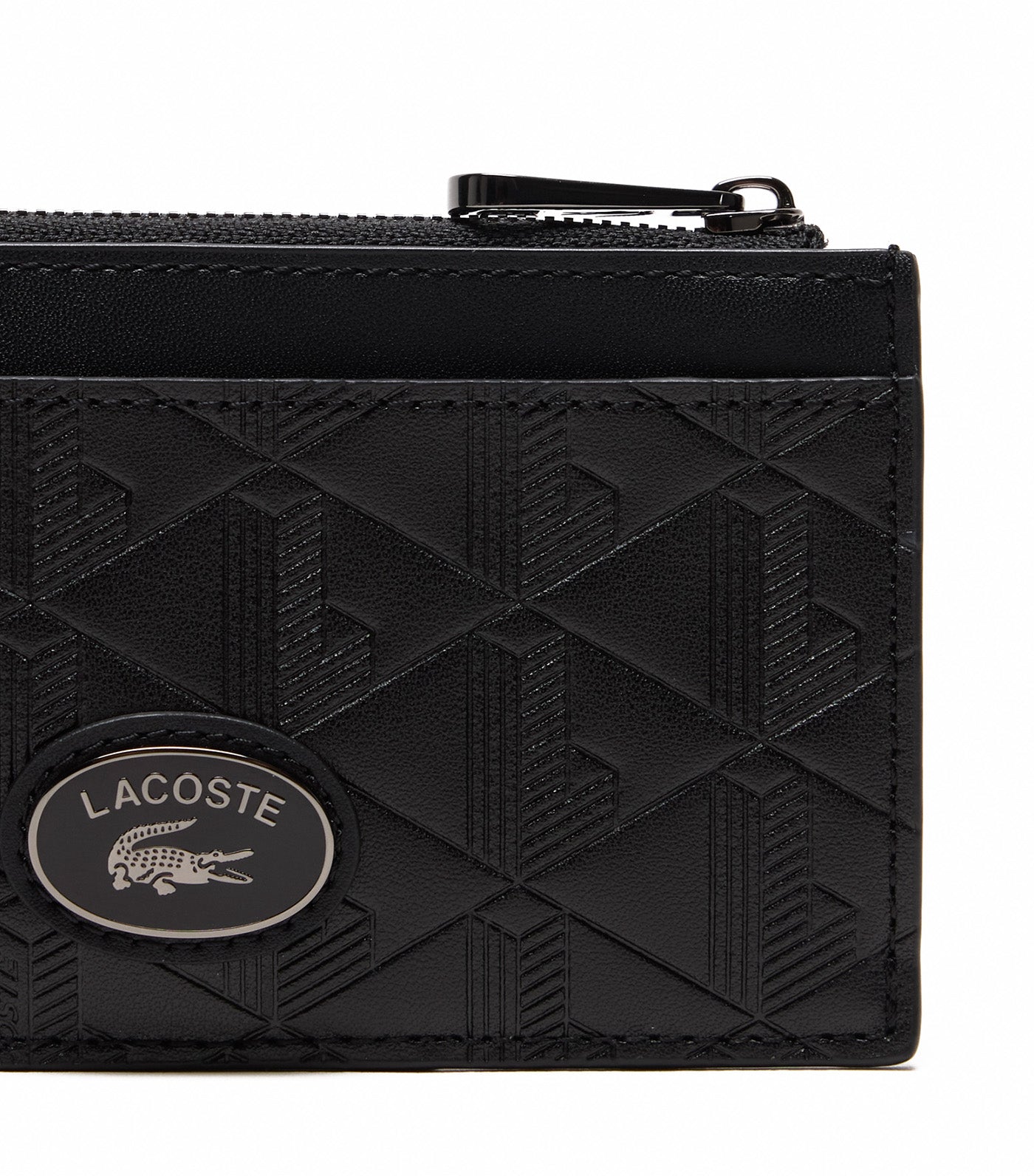 Nomogramme Zipped Leather Card Holder Noir