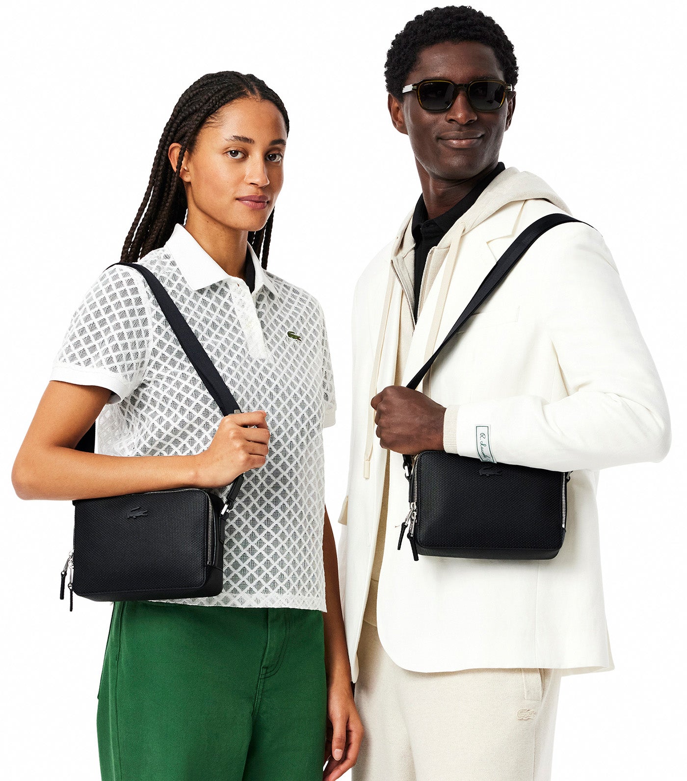Small Chantaco Leather Reporter Bag Noir