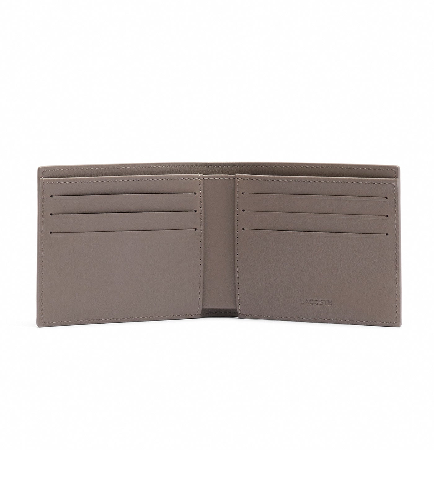 Lacoste Men's FG Leather Six Card Wallet Morel