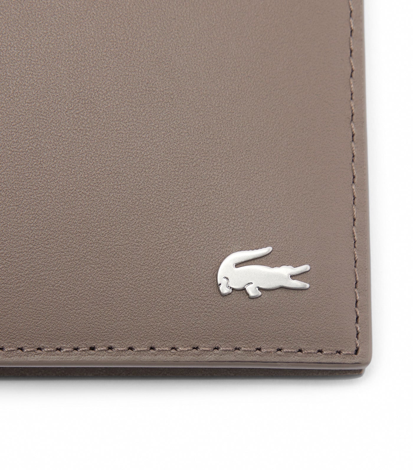 Lacoste Men's FG Leather Six Card Wallet Morel