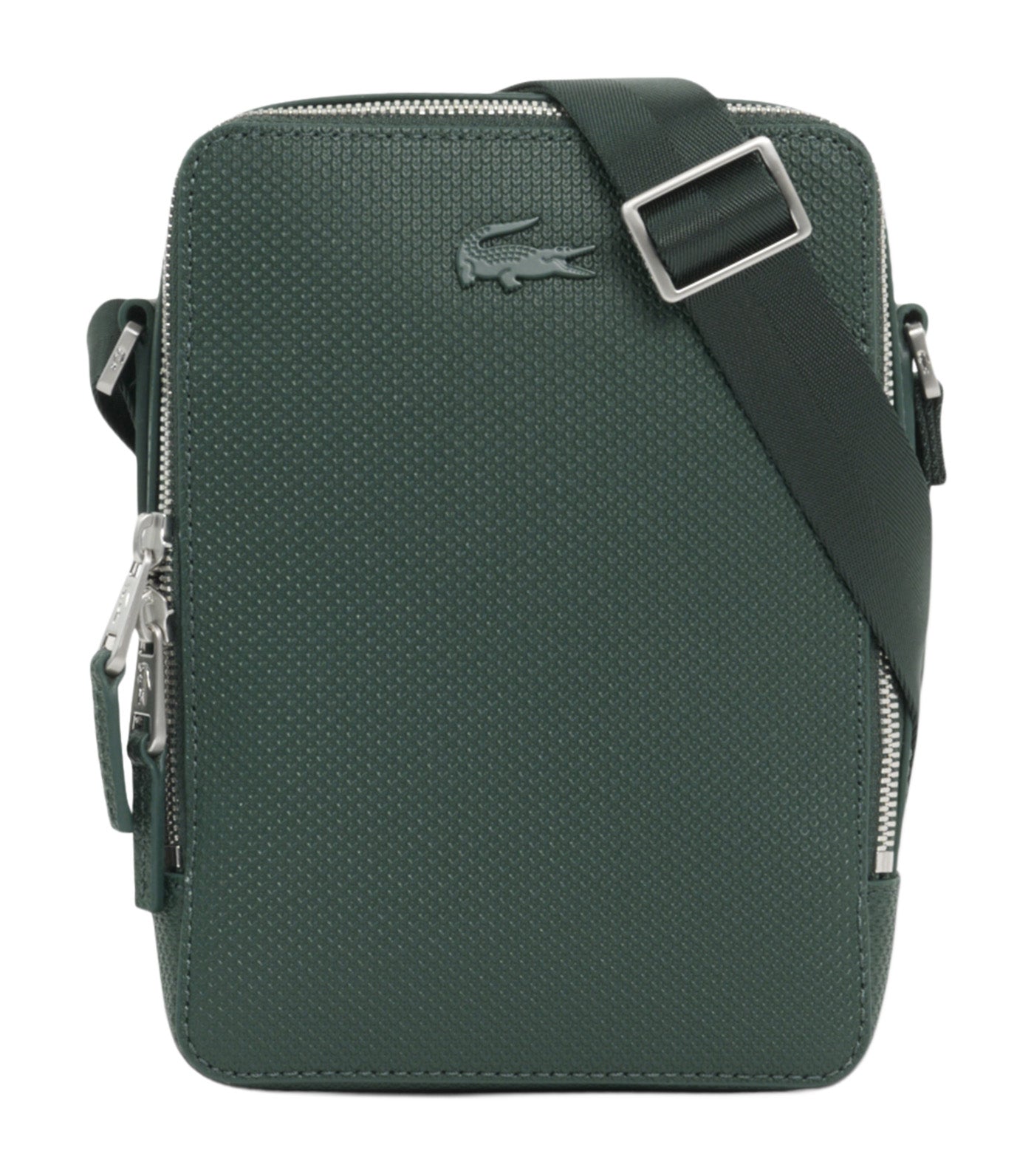Chantaco Piqué Leather Shoulder Bag Green Gables
