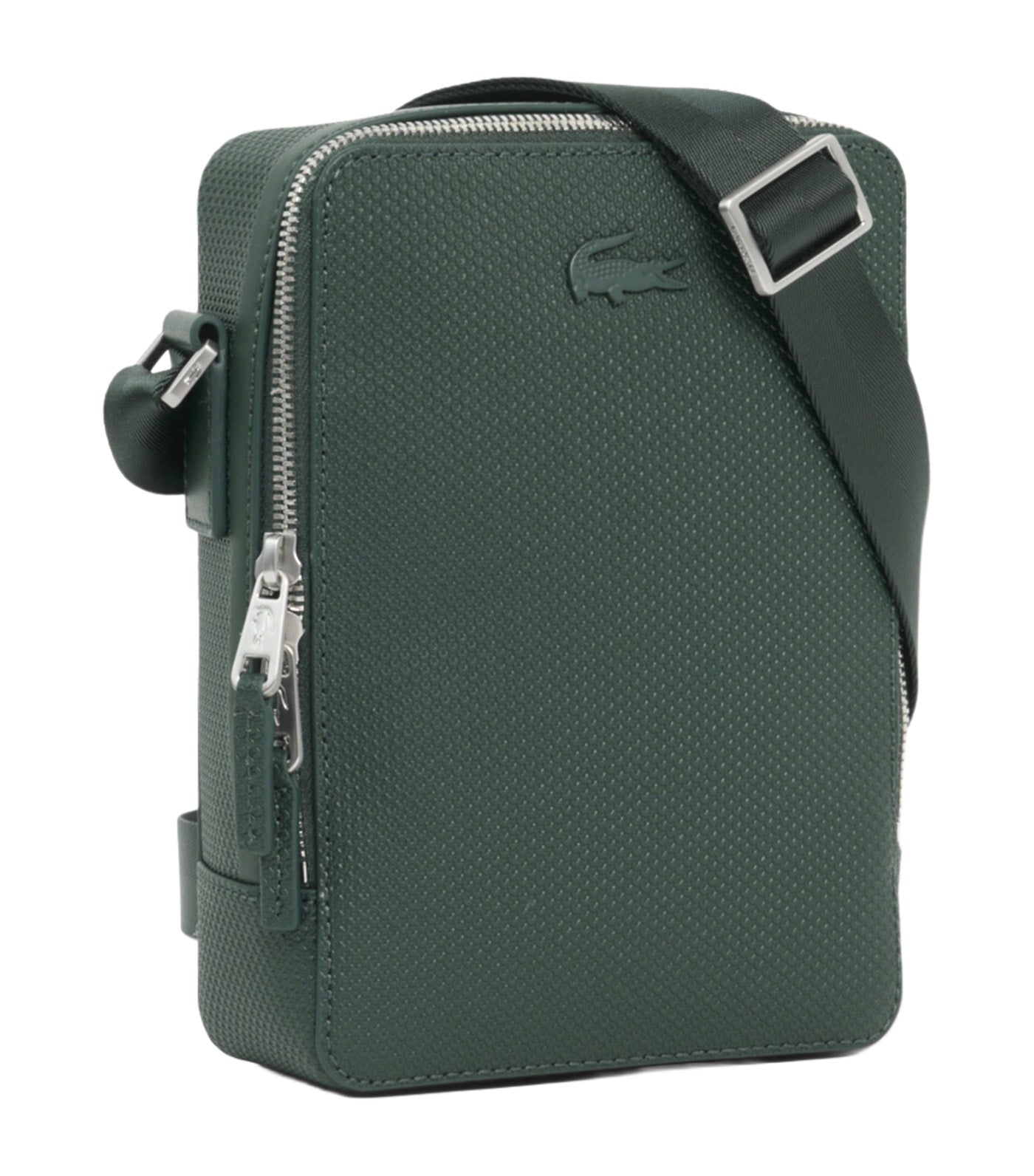 Chantaco Piqué Leather Shoulder Bag Green Gables