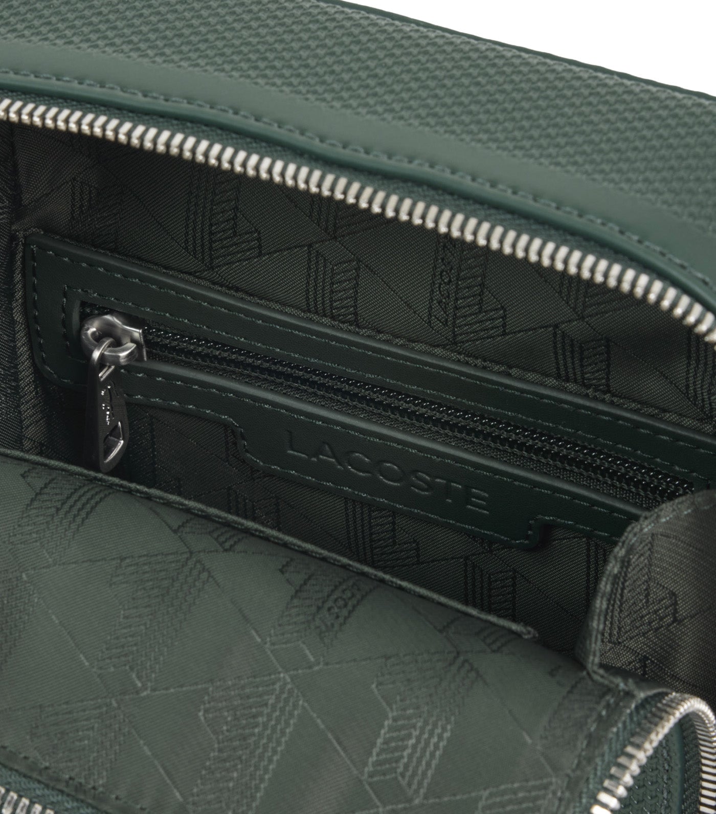 Chantaco Piqué Leather Shoulder Bag Green Gables