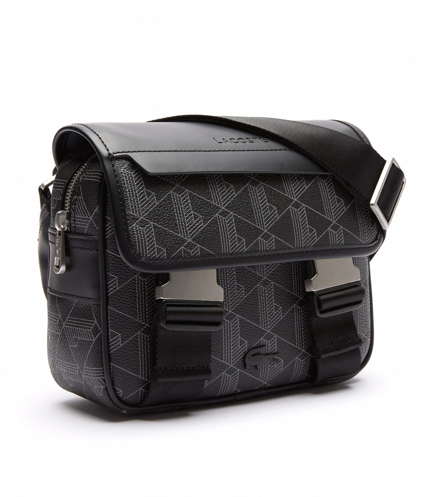 The Blend Clip Flap Satchel Monogram Noir Gris