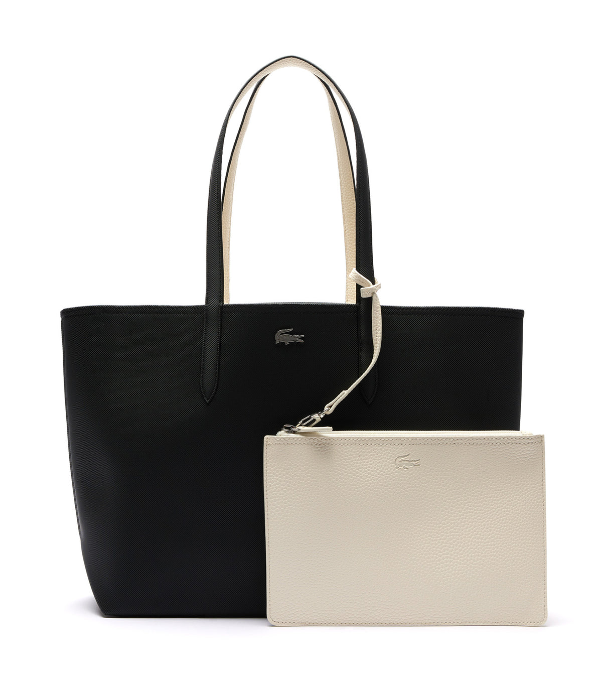 Anna Reversible Tote Noir Farine