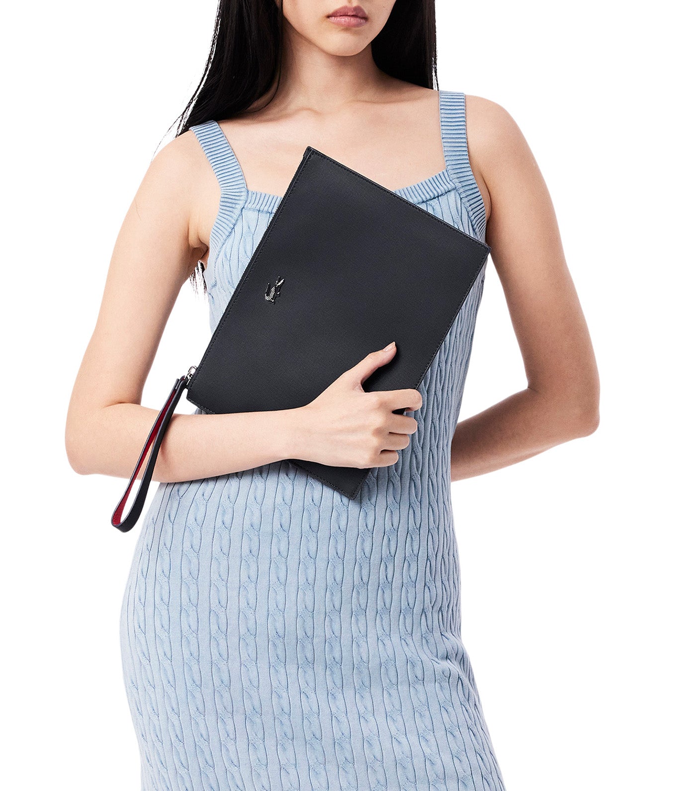 Unisex Anna Piqué Canvas Zip Clutch