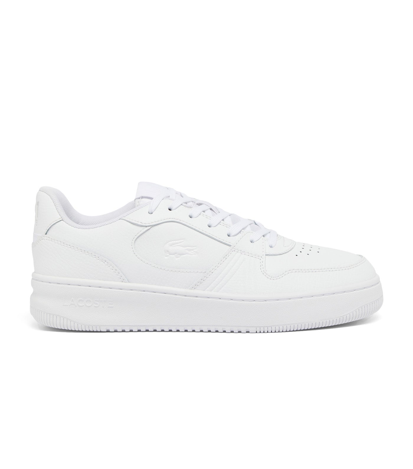 Men's L001 Set Leather Sneakers White/White