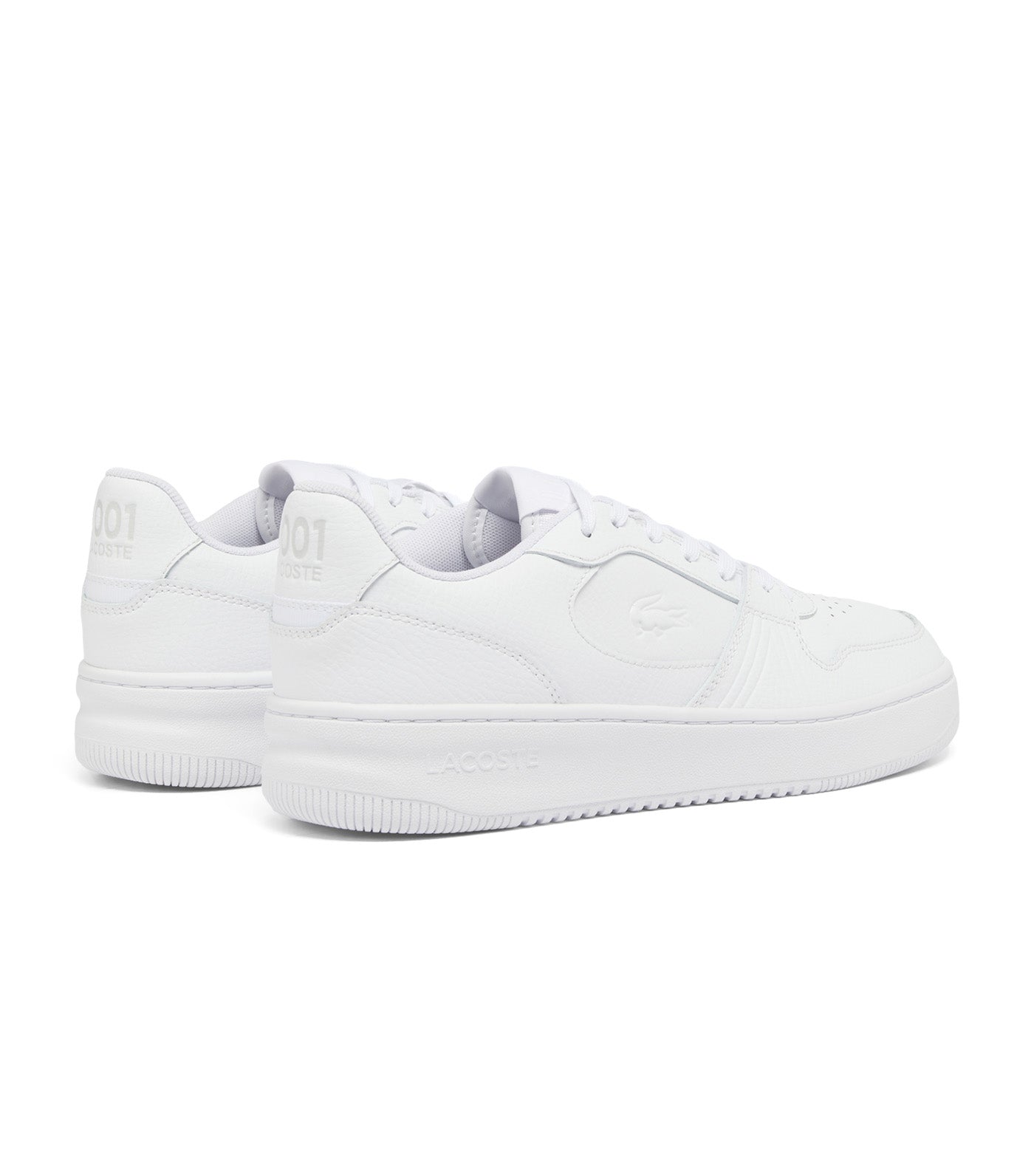 Men's L001 Set Leather Sneakers White/White