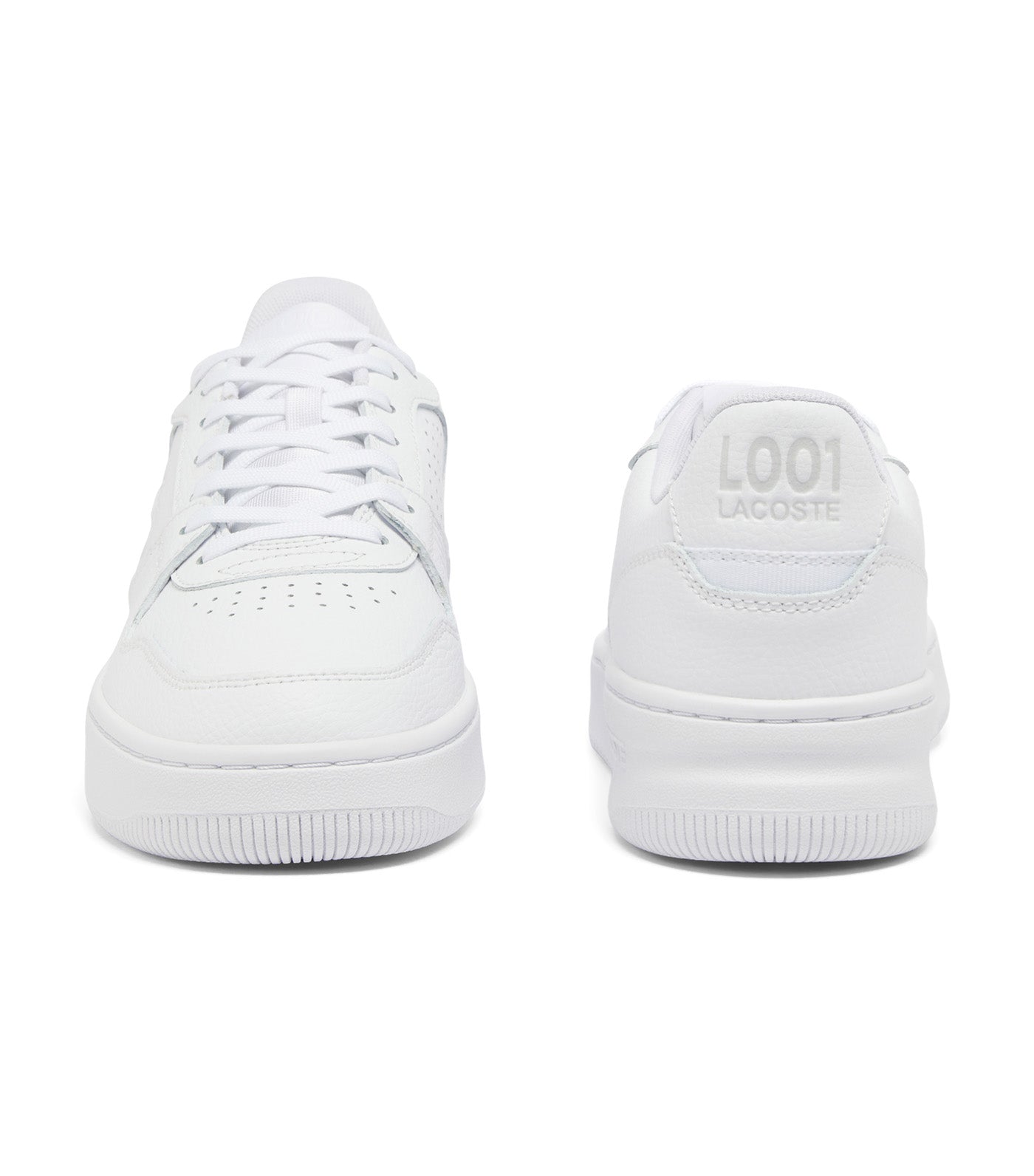 Men's L001 Set Leather Sneakers White/White