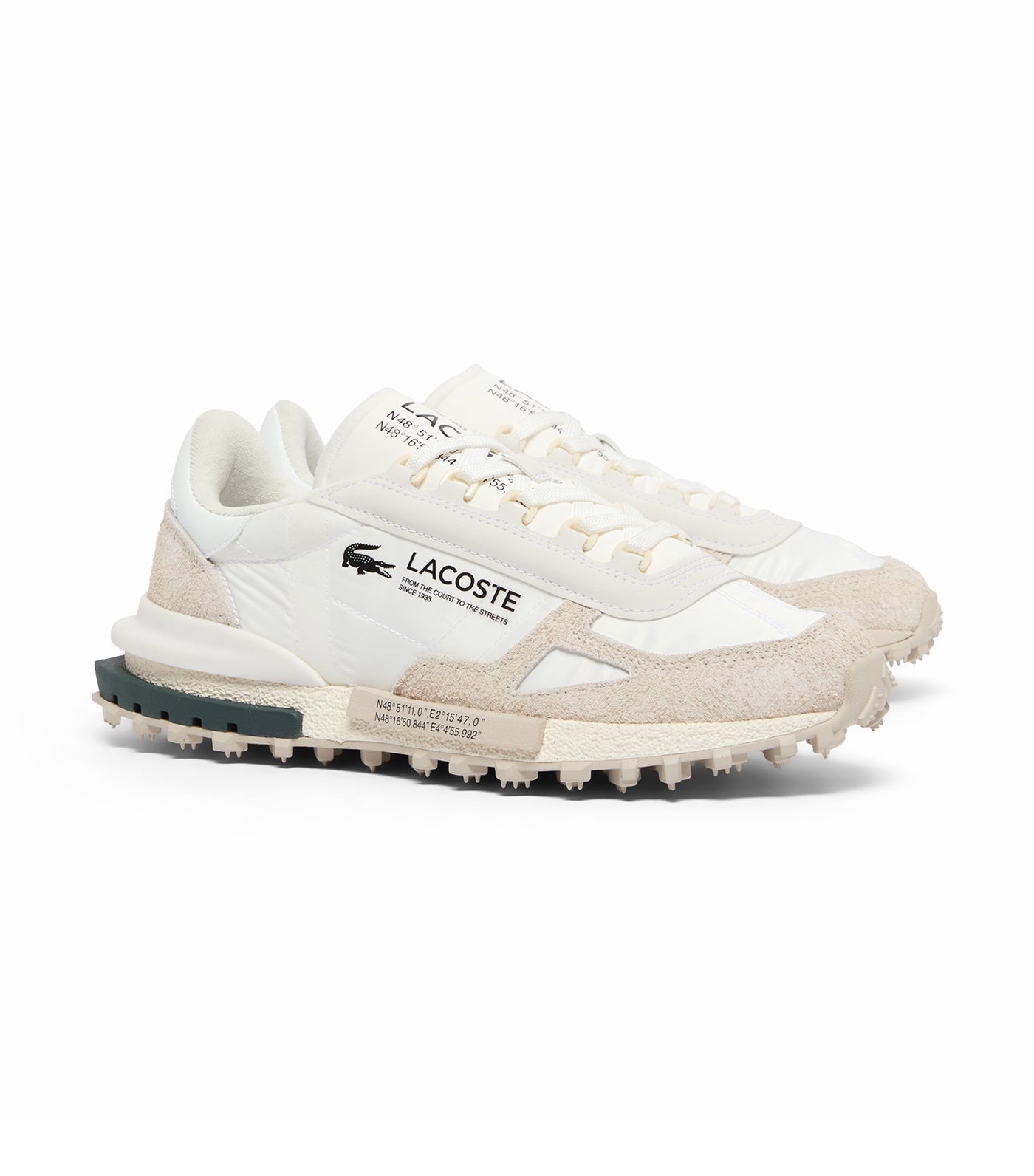 Men's Elite Active Sneakers White/Dark Green