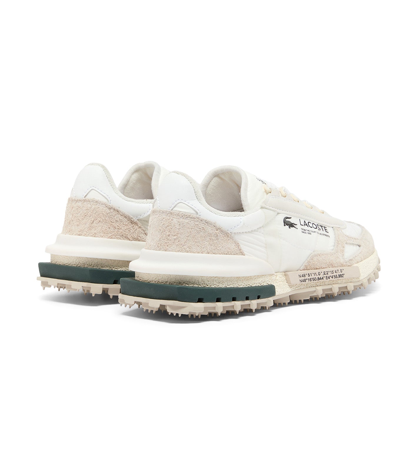 Women's Elite Active Textile Trainers White/Dark Green