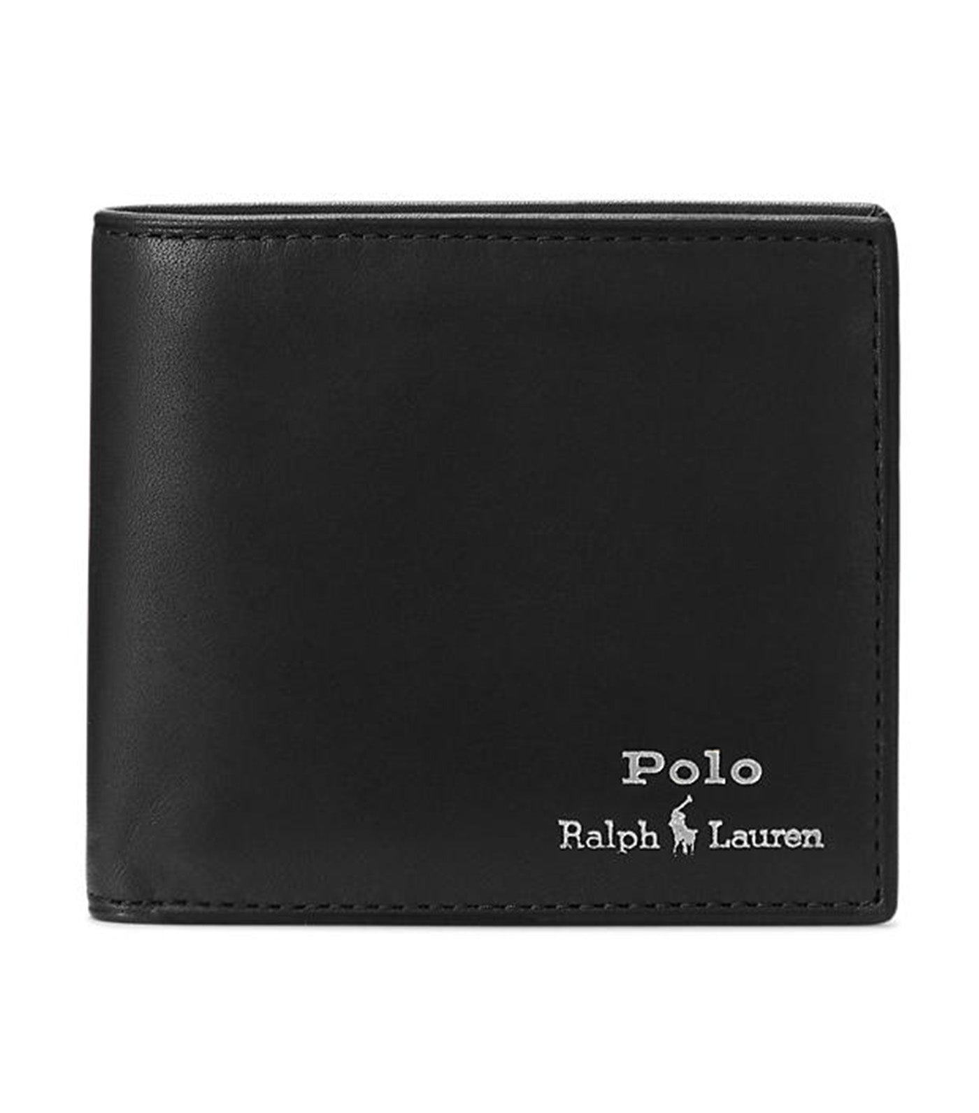 Men's Leather Billfold Wallet Black