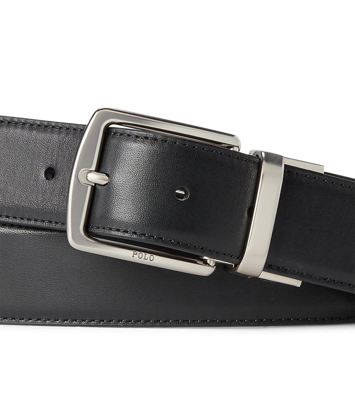 Men's Leather Belt & Card Case Gift Set Black