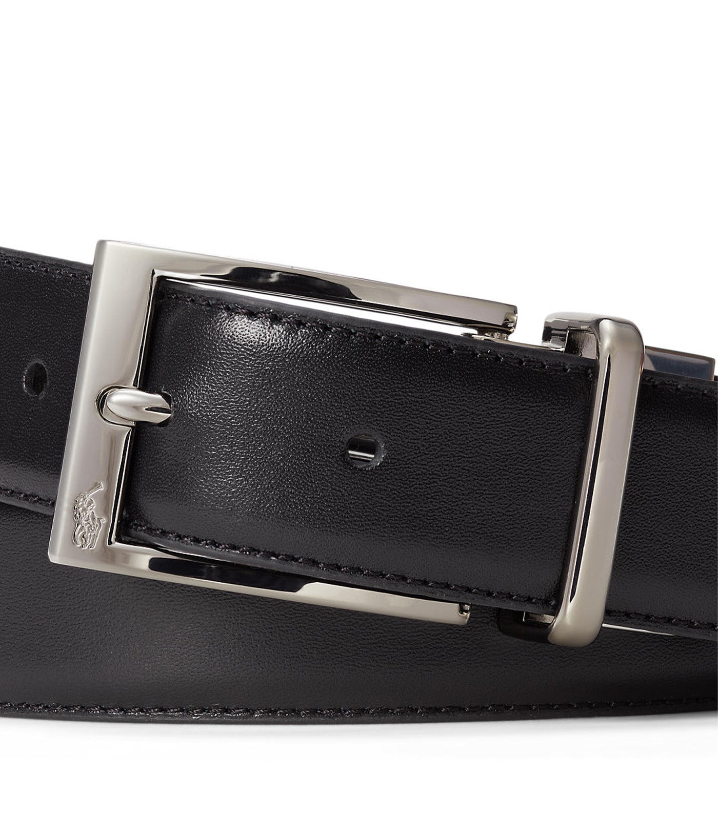 Men's Reversible Leather Dress Belt Black/Refined Navy