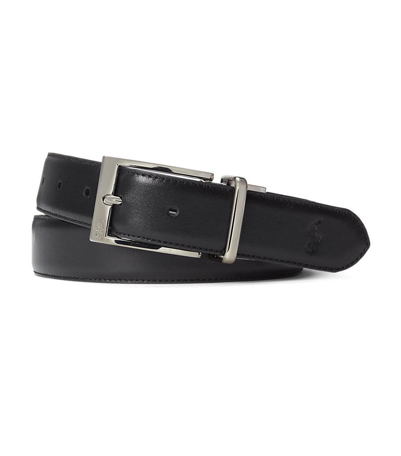 Men's Reversible Leather Dress Belt Black/Refined Navy