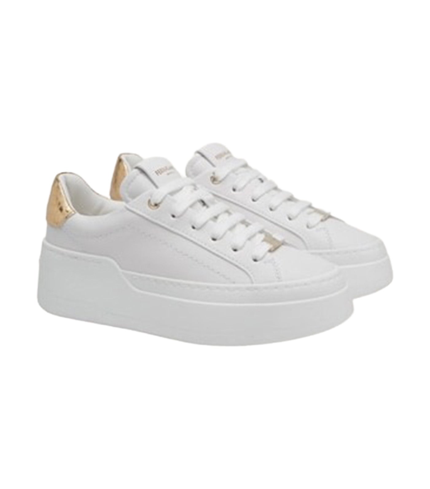 Wedge Sneaker Optic White/Gold