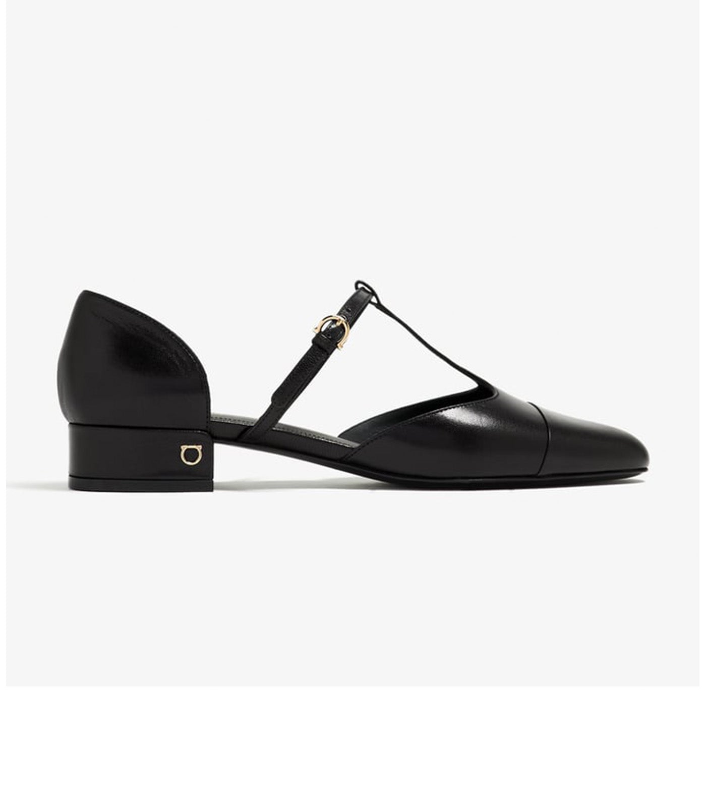 T-Strap Ballerinas Black