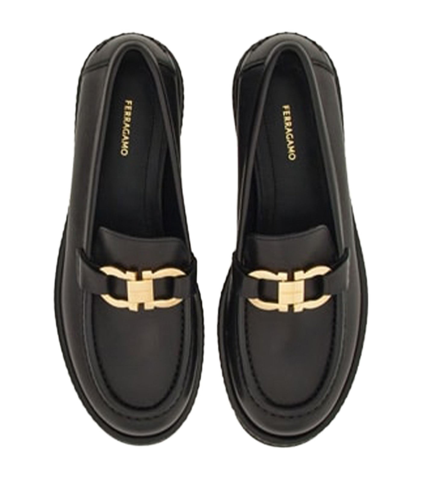 Moccasin with Gancini Ornament Black
