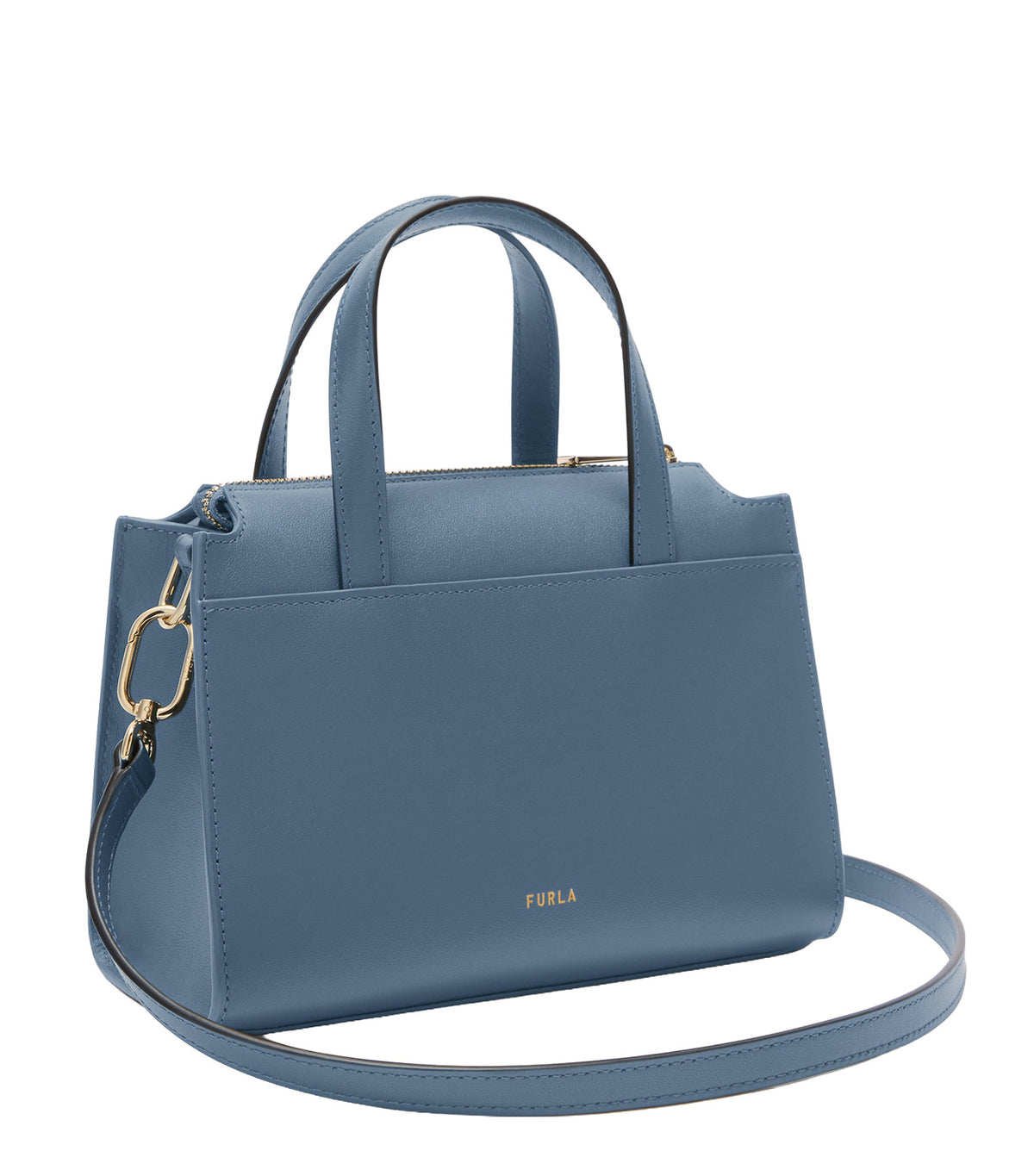 Nuvola S Boston Bag Grigio Blu