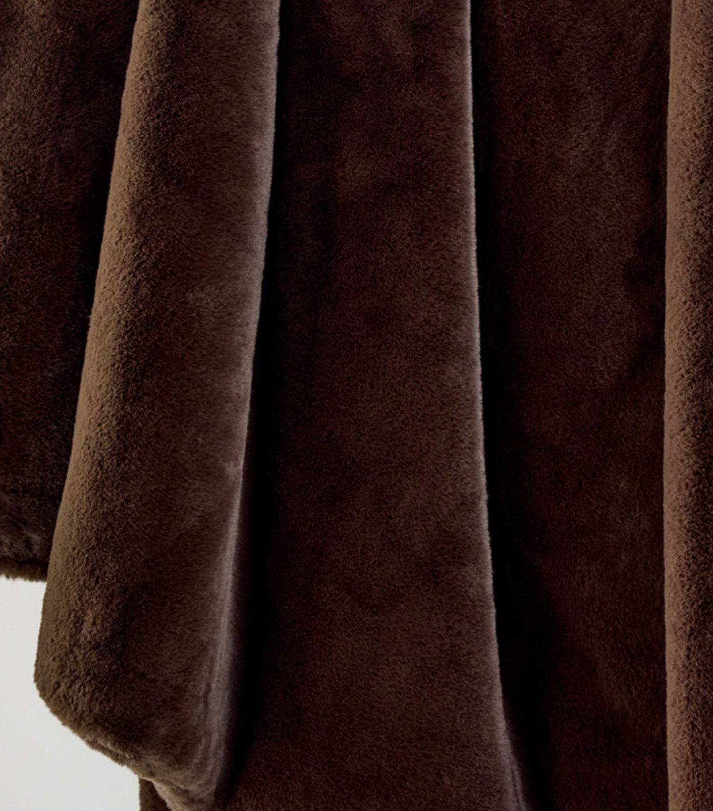 Faux Fur Plush Throw Mink