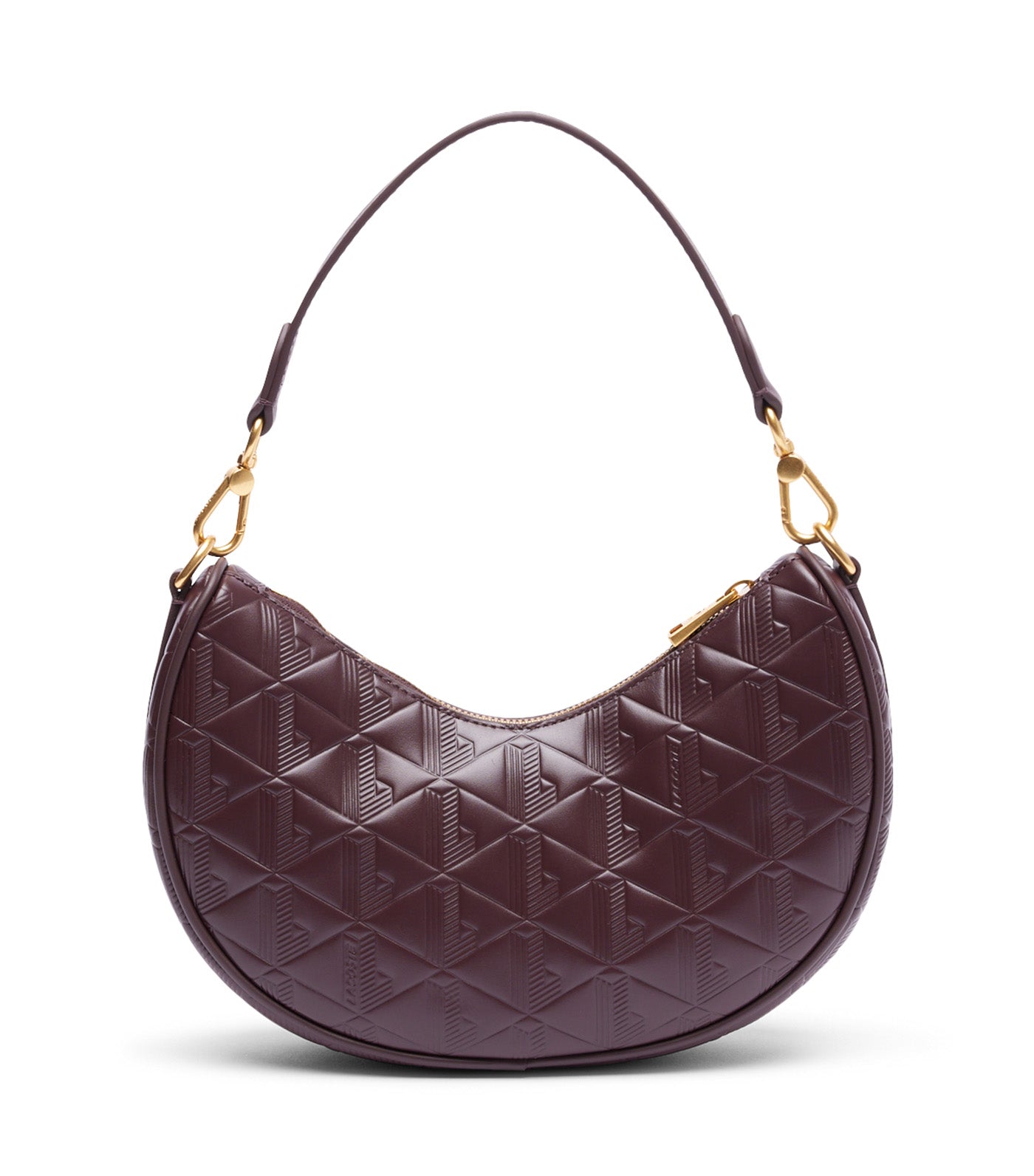 Maheki Embossed Leather Half Moon Purse