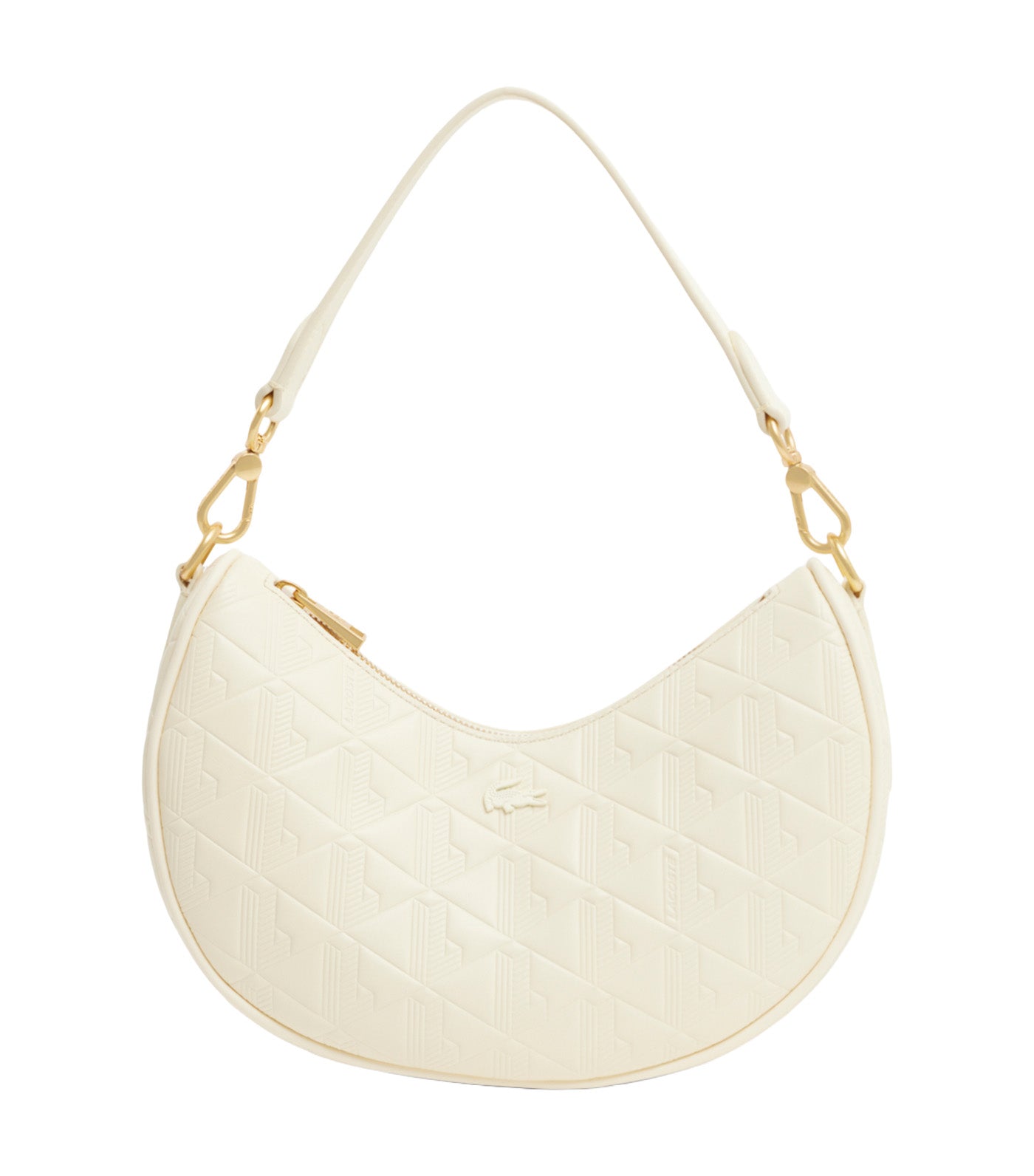 Maheki Embossed Leather Half Moon Purse
