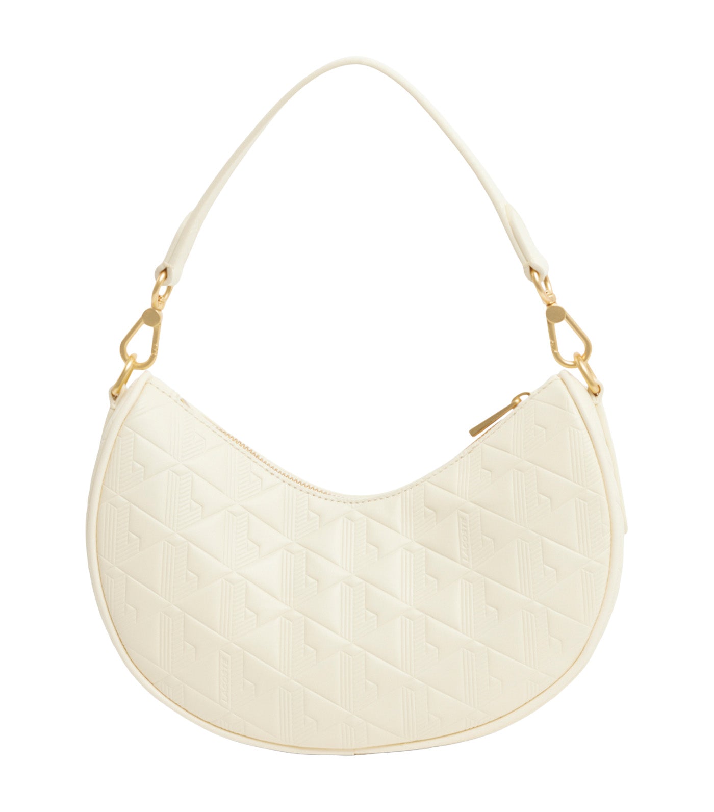 Maheki Embossed Leather Half Moon Purse