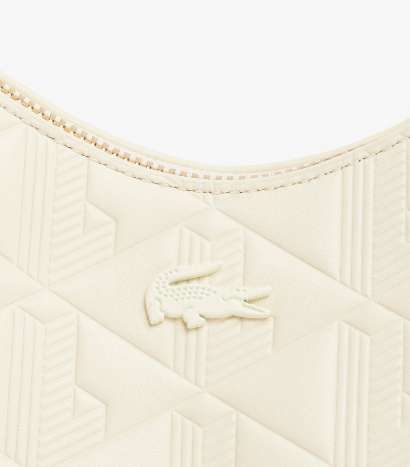 Maheki Embossed Leather Half Moon Purse