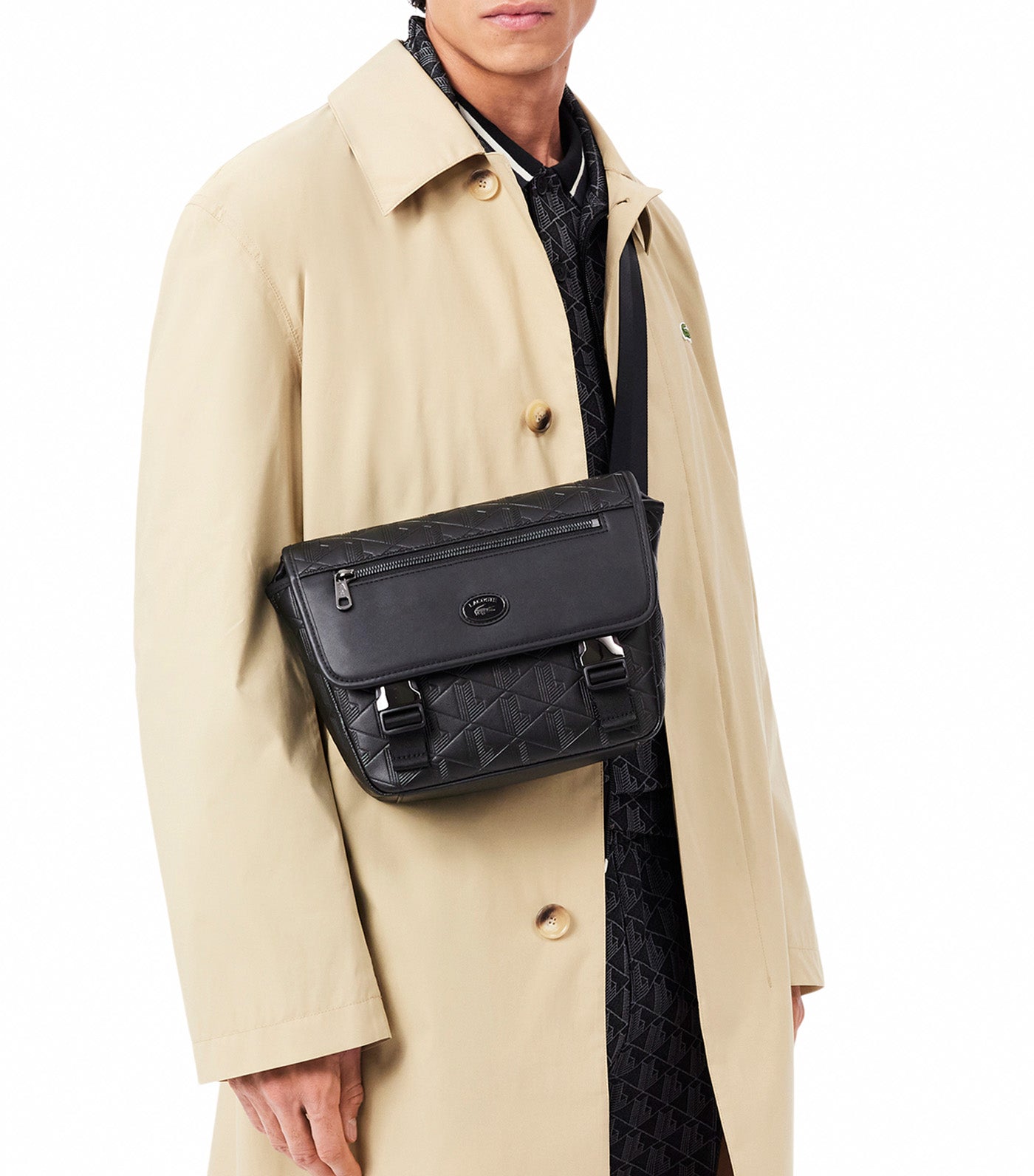 Lacoste Small Nomogramme Messenger Bag Noir | Rustan's