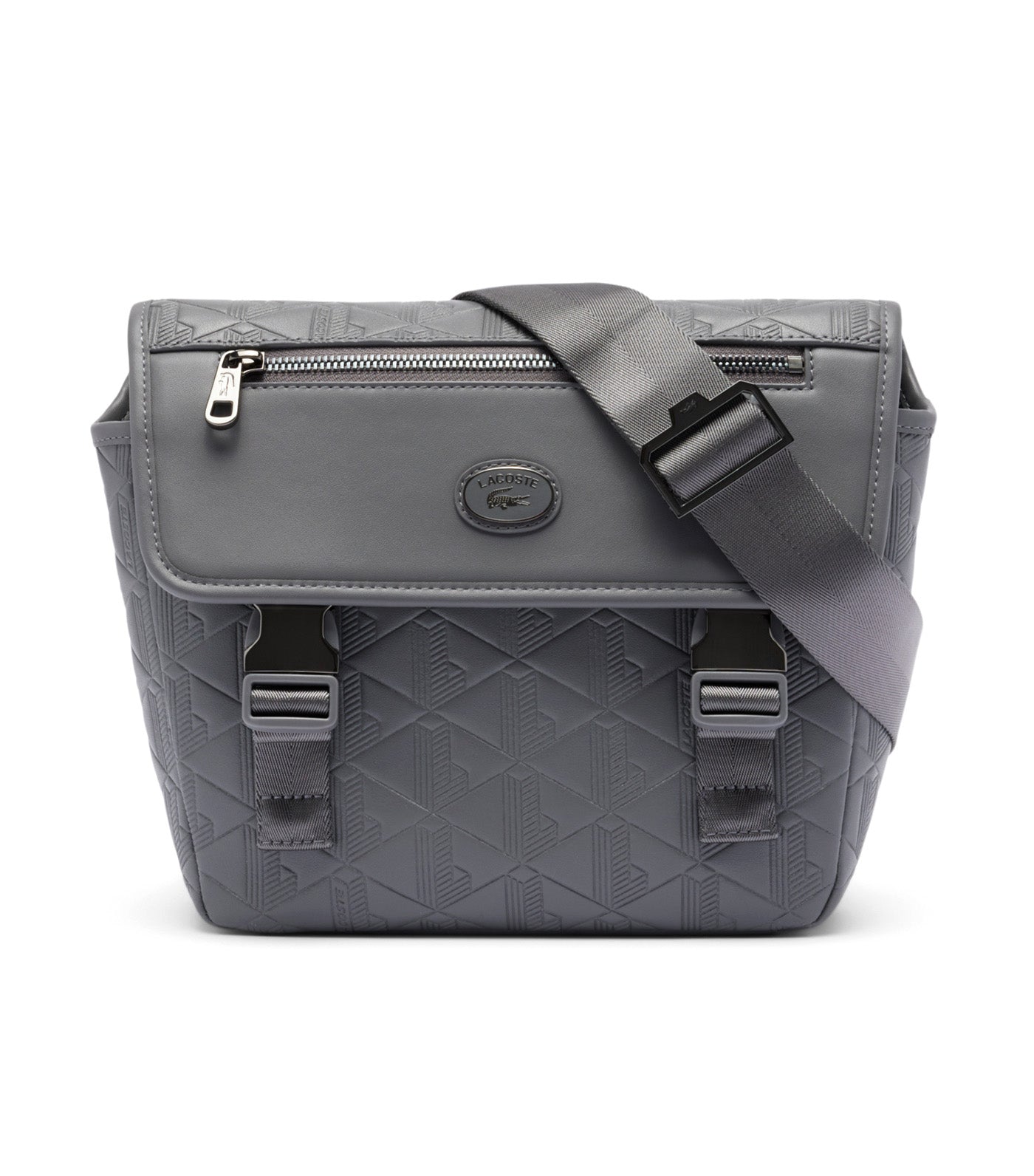 Lacoste Small Monogram Messenger Bag Castlerock | Rustan's