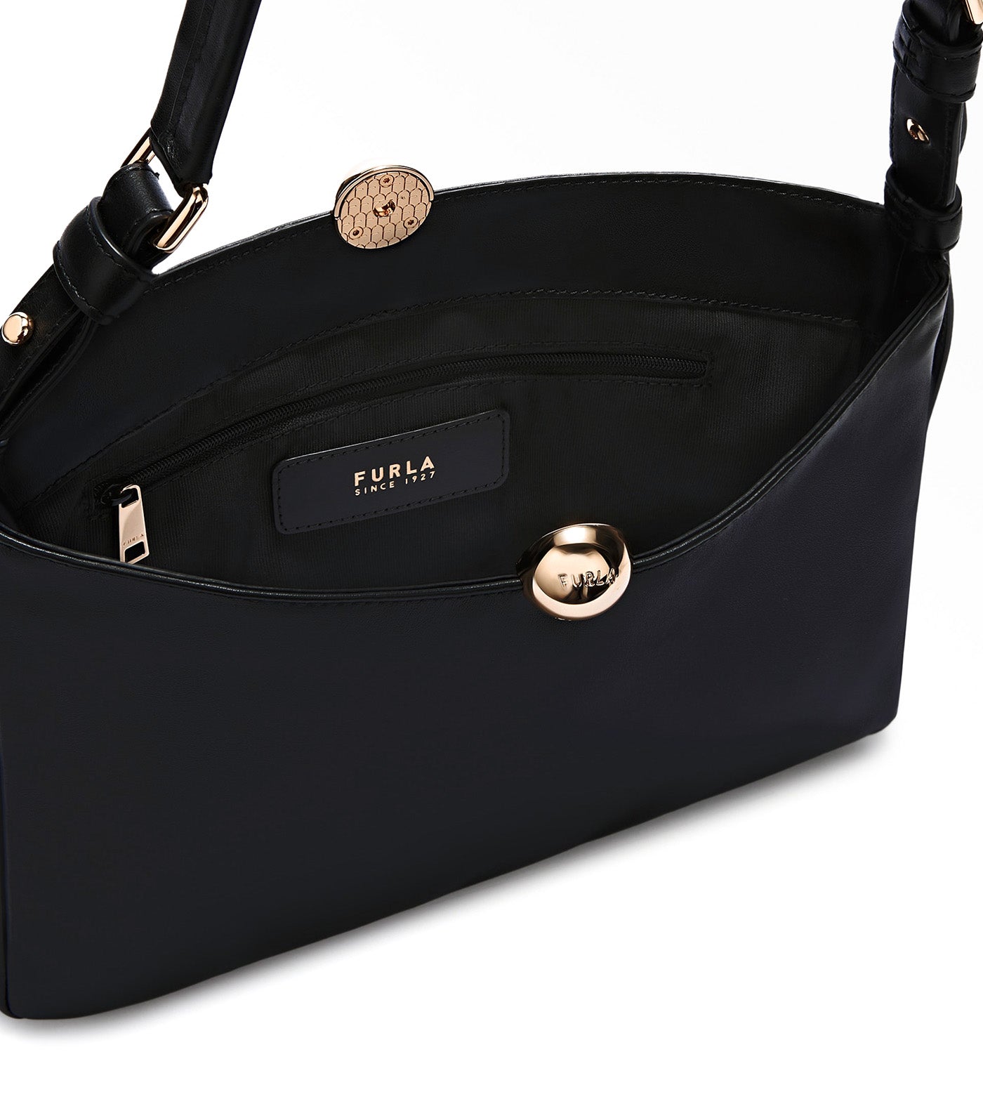 Sfera Soft M Shoulder Bag Nero
