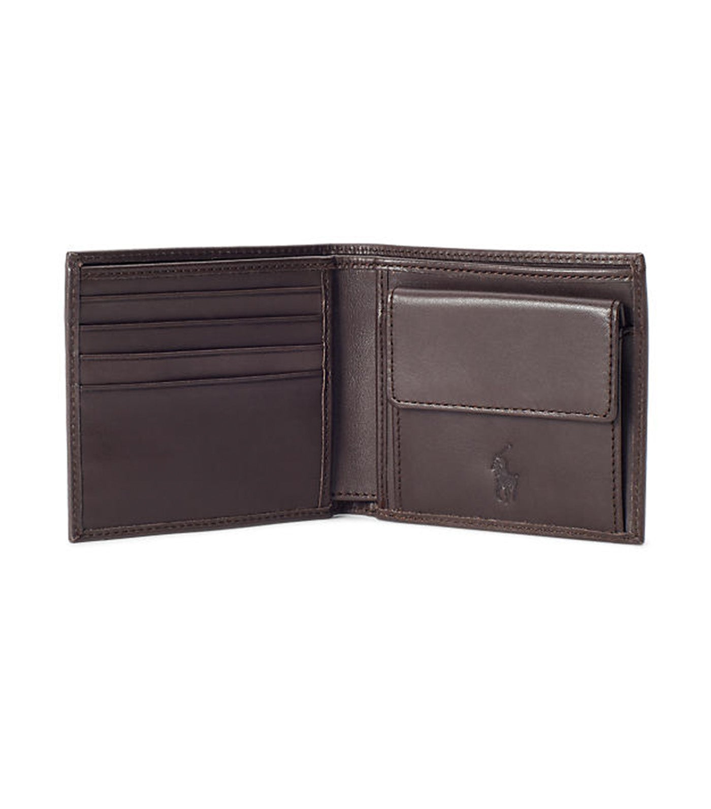 Men's Leather Billfold Wallet Brown