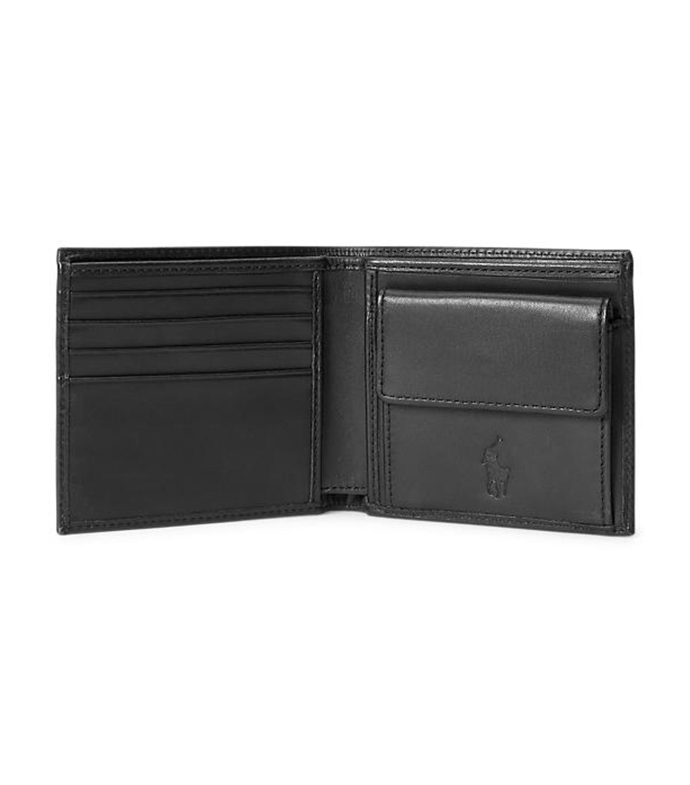 Men's Leather Billfold Wallet Black