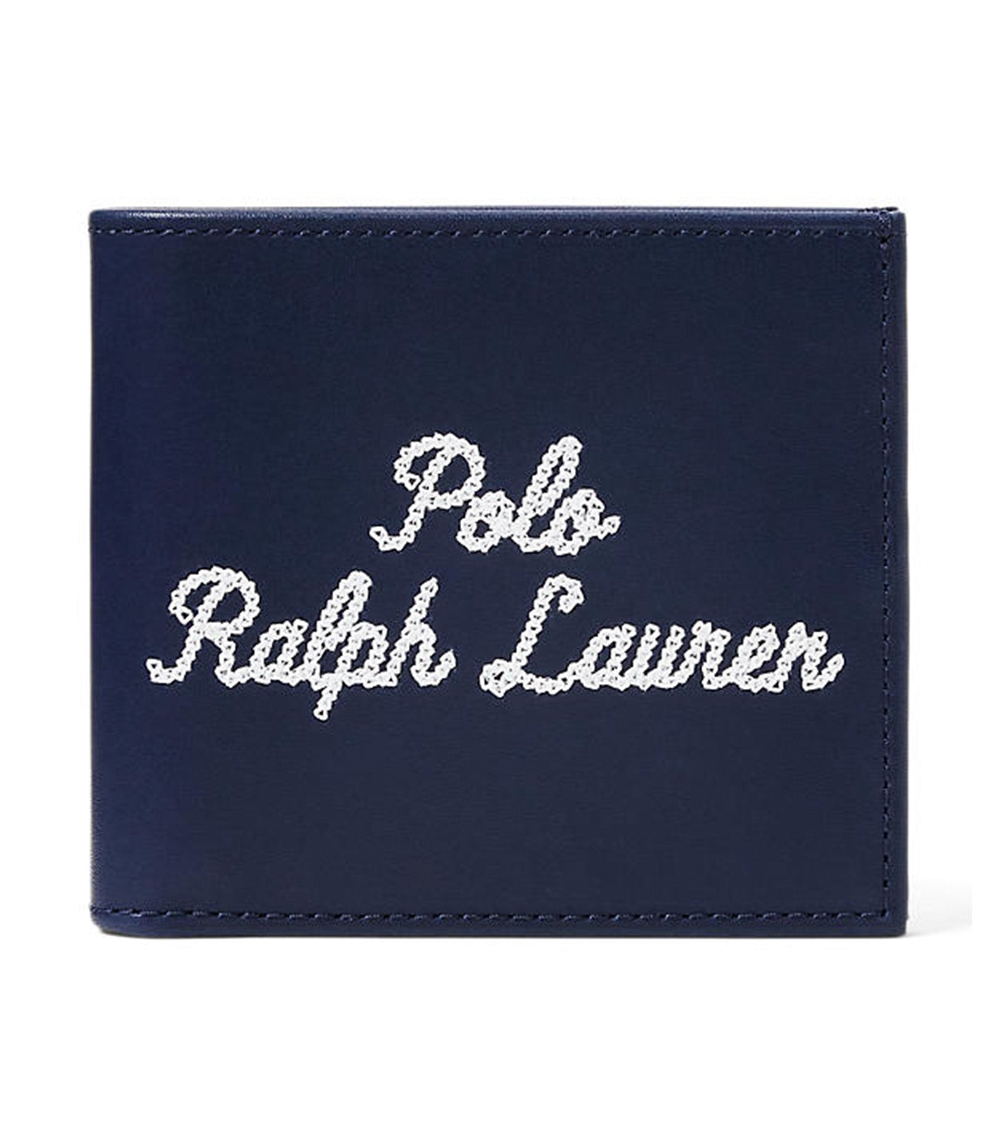 Men's Embroidered Leather Billfold Wallet