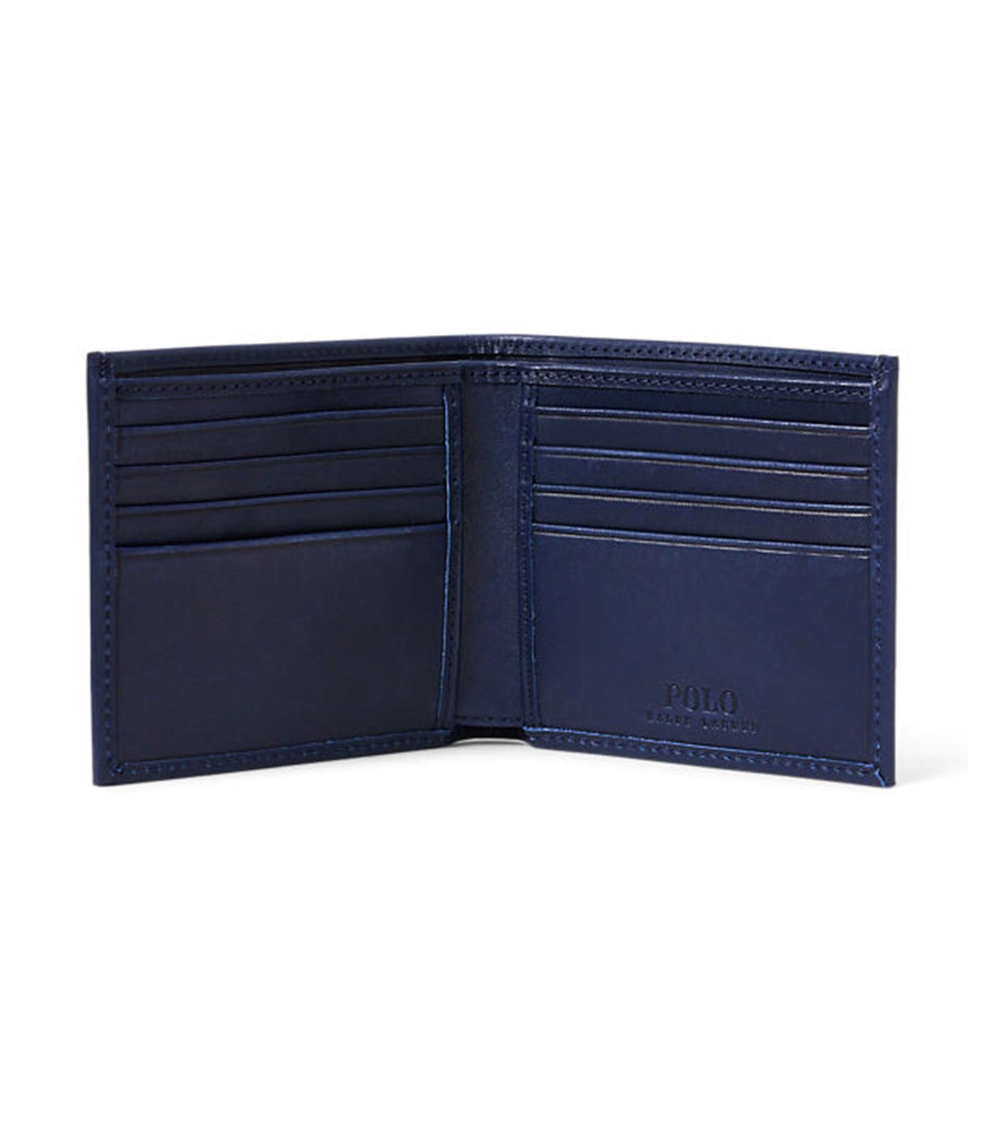 Men's Embroidered Leather Billfold Wallet